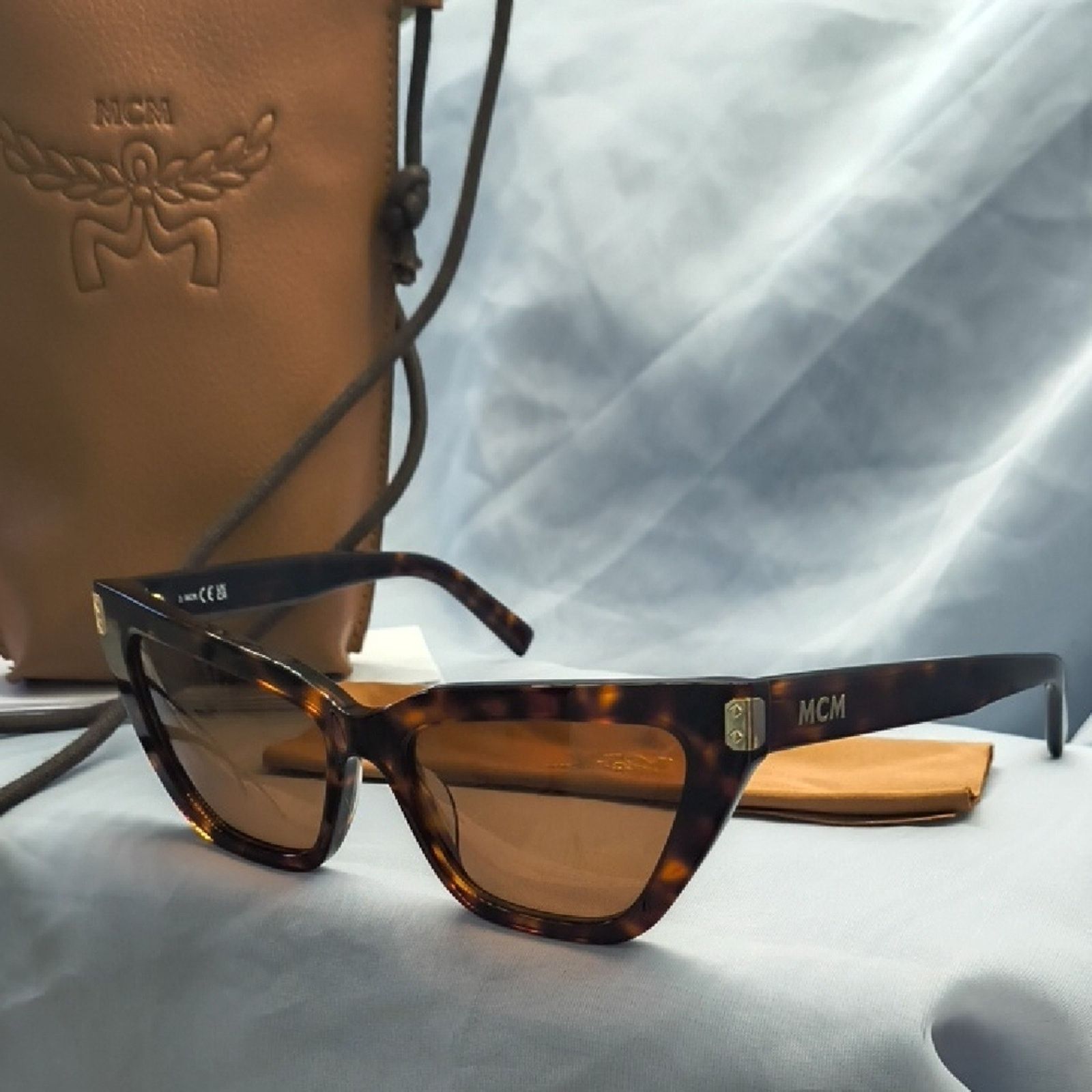 MCM New MCM Brown Tortoise Sunglasses Size ONE SIZE - 4 Thumbnail
