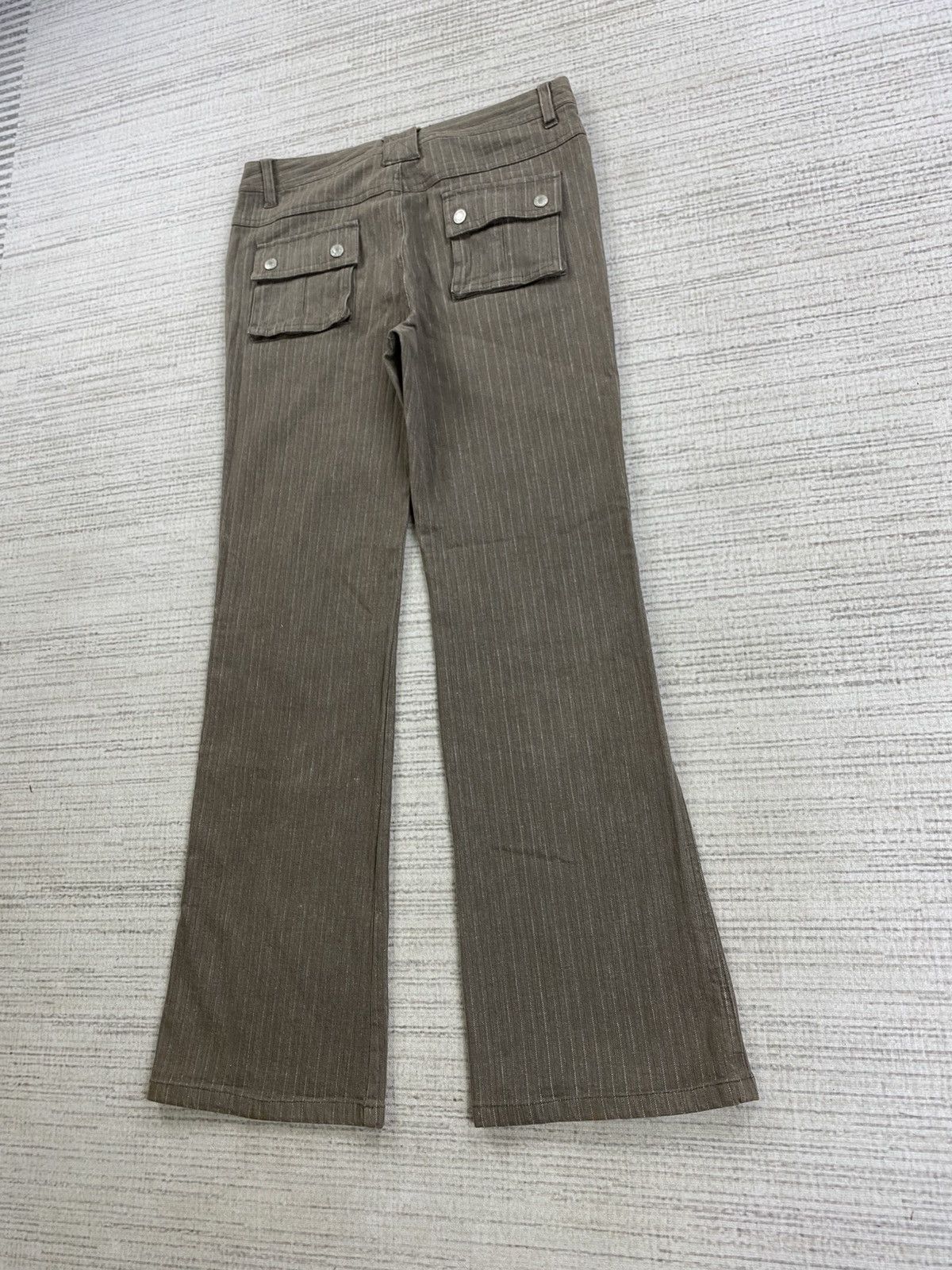 If Six Was Nine × Japanese Brand × Vintage Vintage Flared Johnpionir Jeans Harringbone Bush Pants Size US 29 - 6 Thumbnail