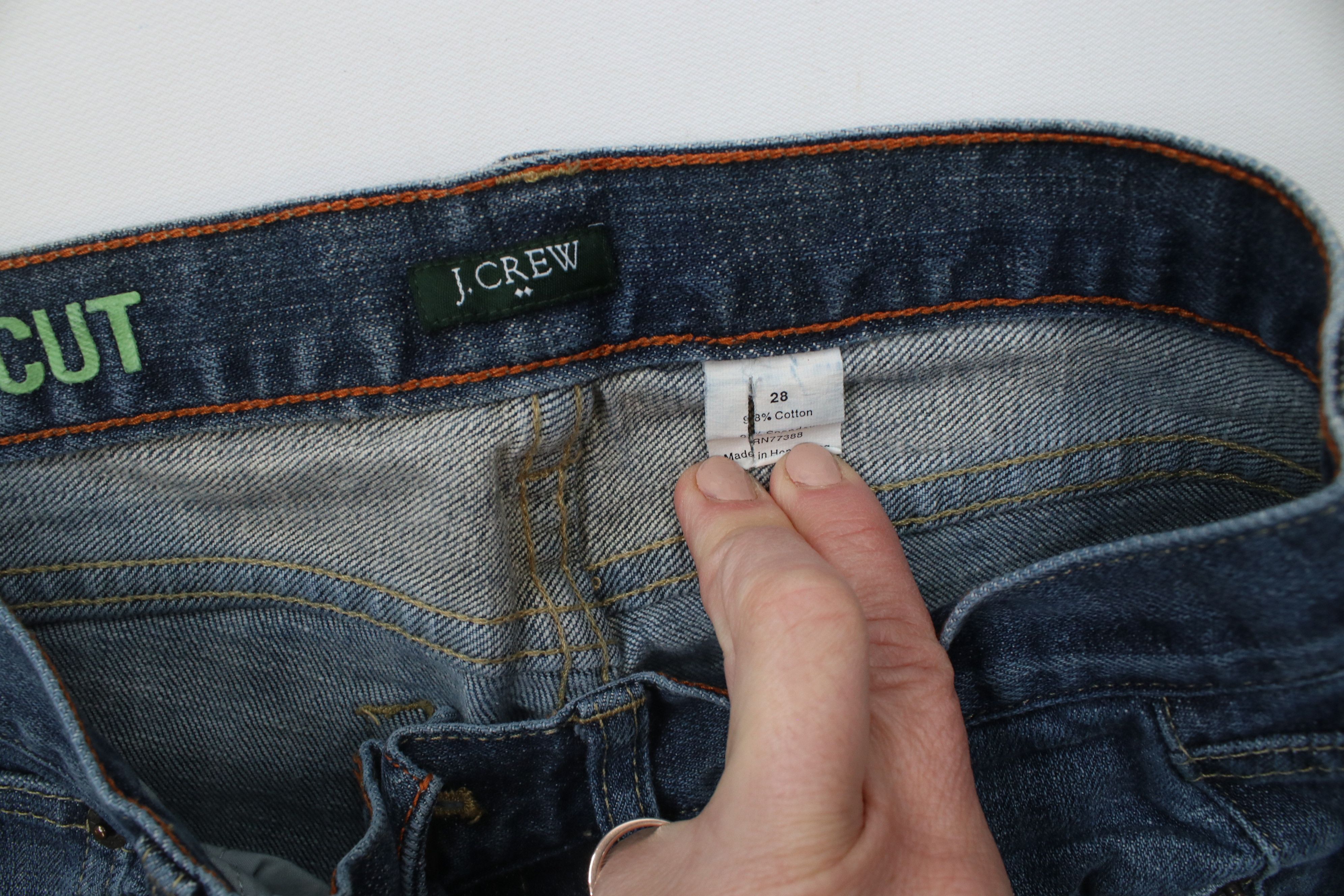 J.Crew × Vintage Vintage Y2K J Crew Stretch Flared Bootcut Denim Jeans Blue Size 28" / US 6 / IT 42 - 9 Thumbnail