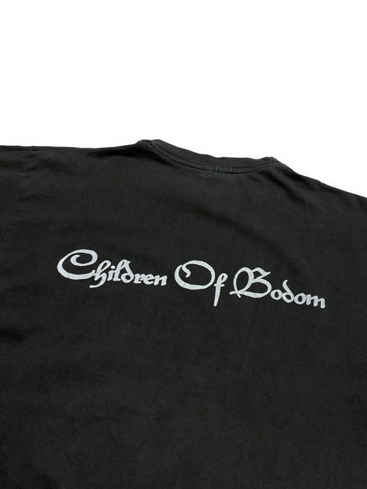 Band Tees 00s Vintage Children Of Bodom Grey Faded Distressed T Shirt Size US M / EU 48-50 / 2 - 5 Thumbnail