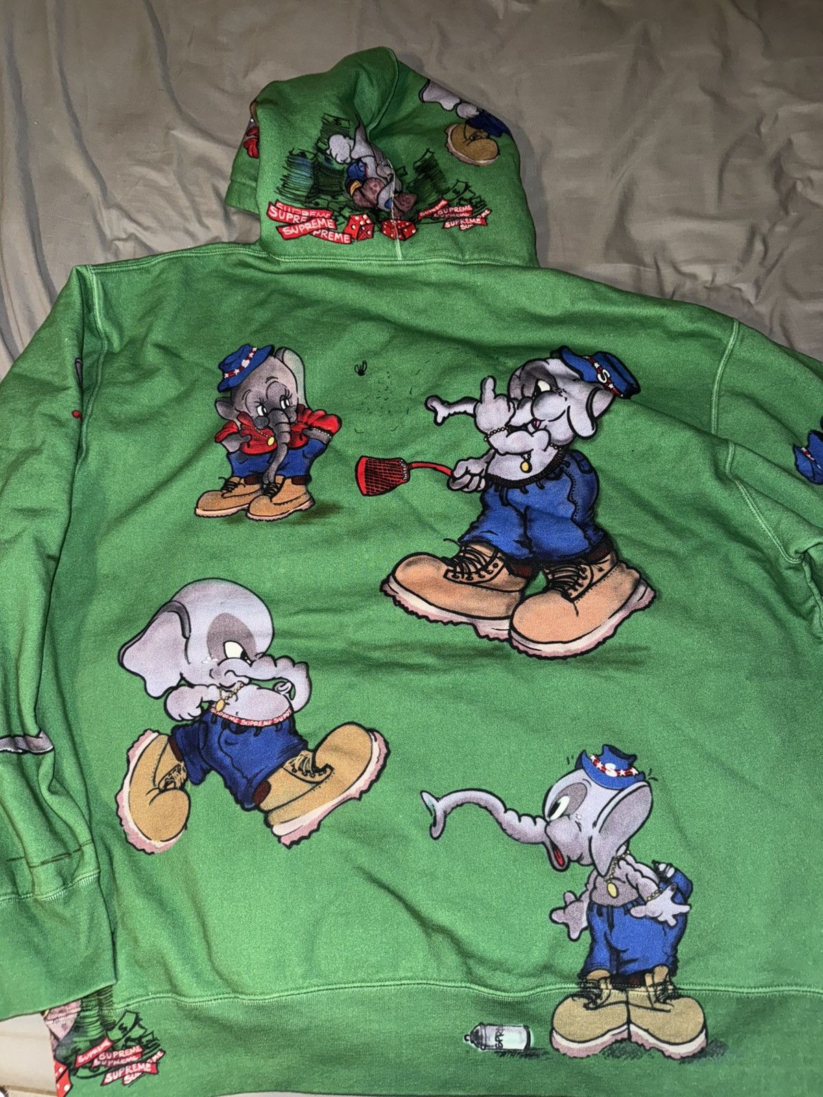 Supreme X Shaun Crawford Elephant Hoodie