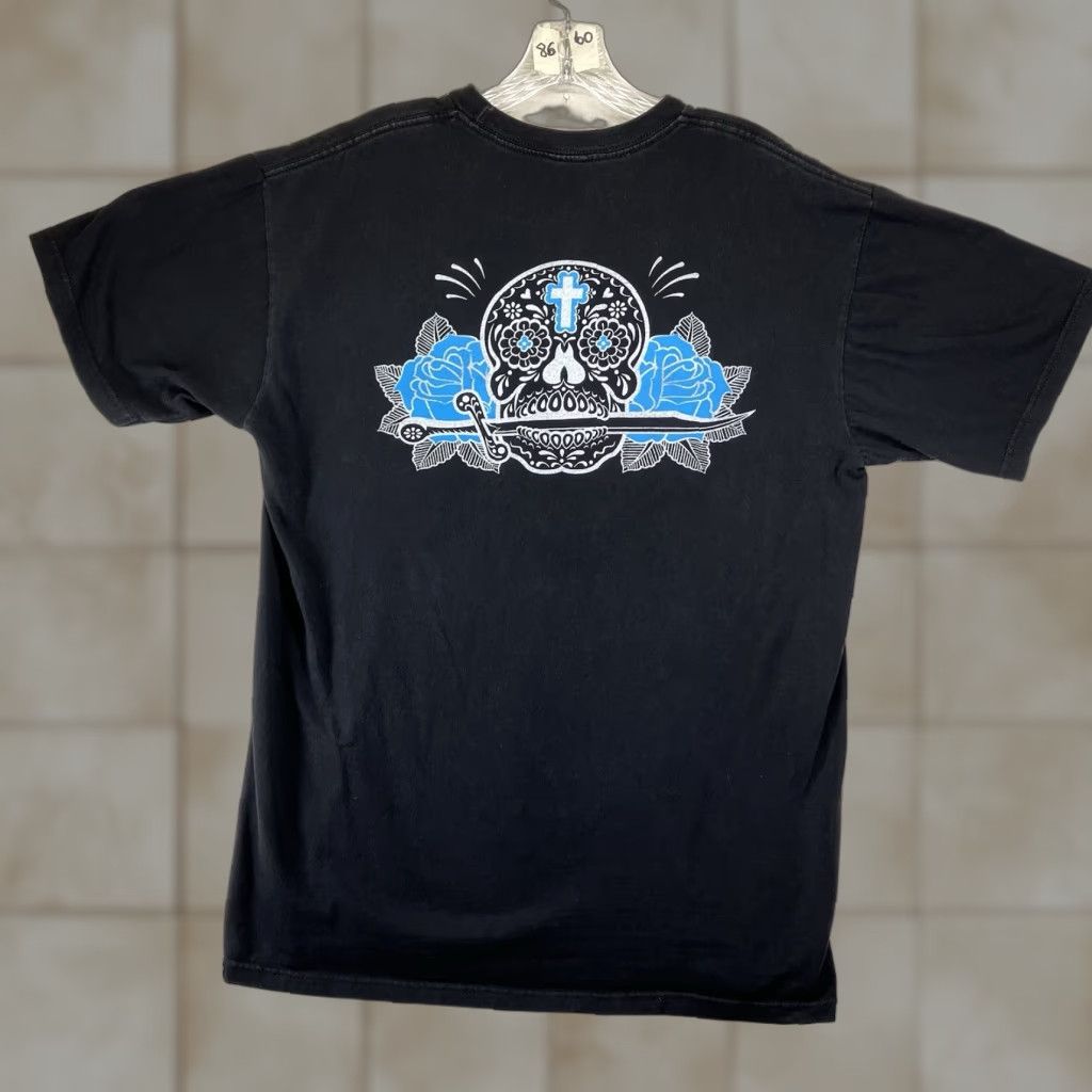 Vans VANS Vintage Mexican Sugar Skull T-Shirt Men Large Black Y2K 2000s Double-Sided Graphic Punk Size US L / EU 52-54 / 3 - 1 Thumbnail