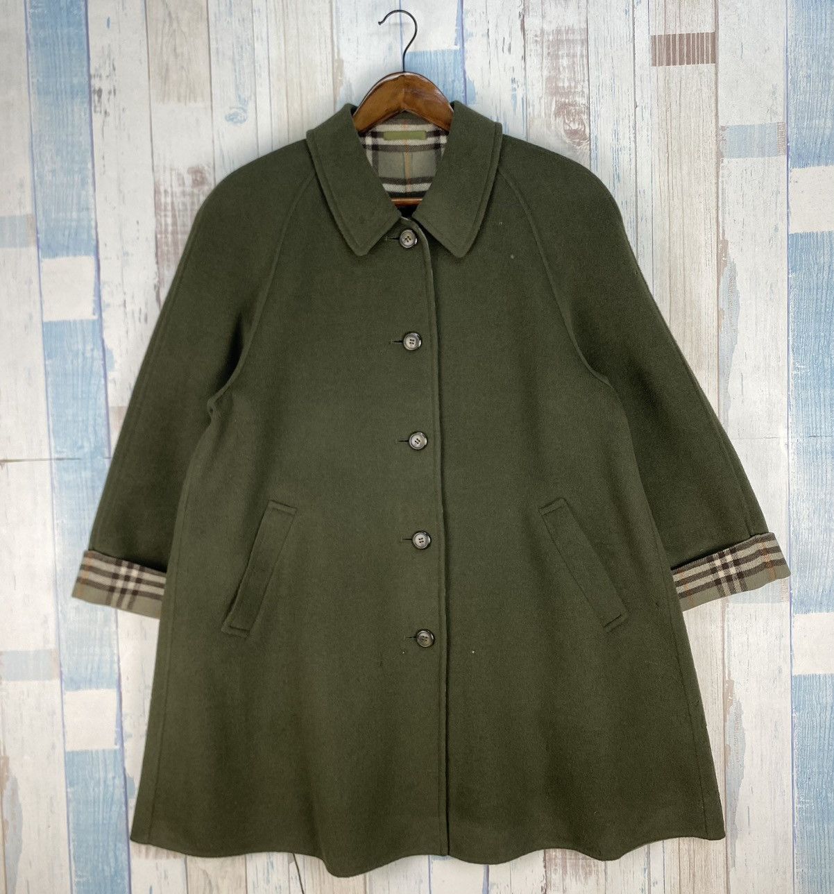 Burberry Prorsum × Vintage Vintage Burberrys Prorsum Nova Check Wool Jacket Size US L / EU 52-54 / 3 - 1 Thumbnail