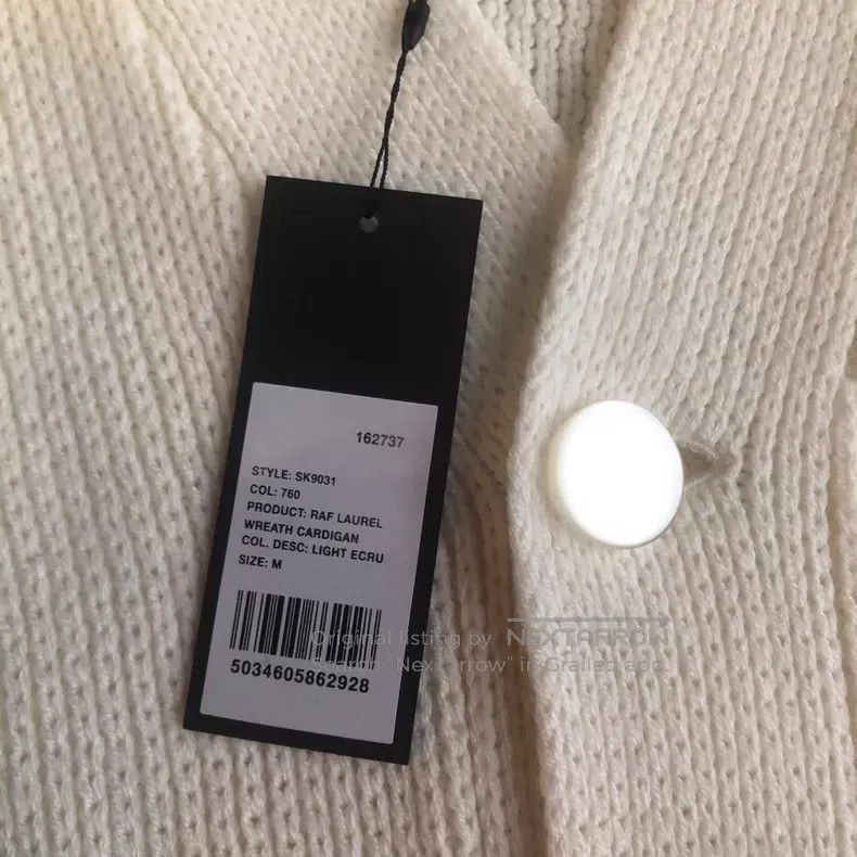 Raf Simons Raf simons Co-branded round-neck woollen knitted cardigan Size US M / EU 48-50 / 2 - 3 Thumbnail