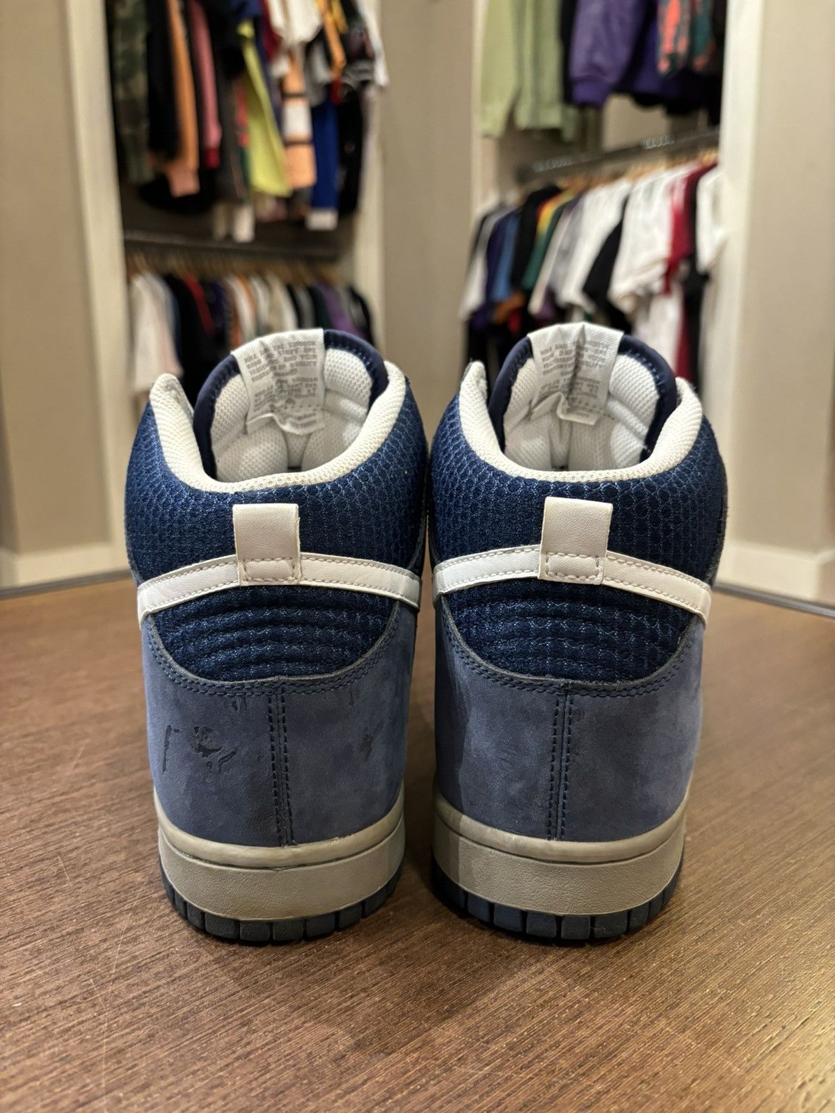 Nike Nike Dunk High Navy/Grey/White Size US 10 / EU 43 - 6 Thumbnail