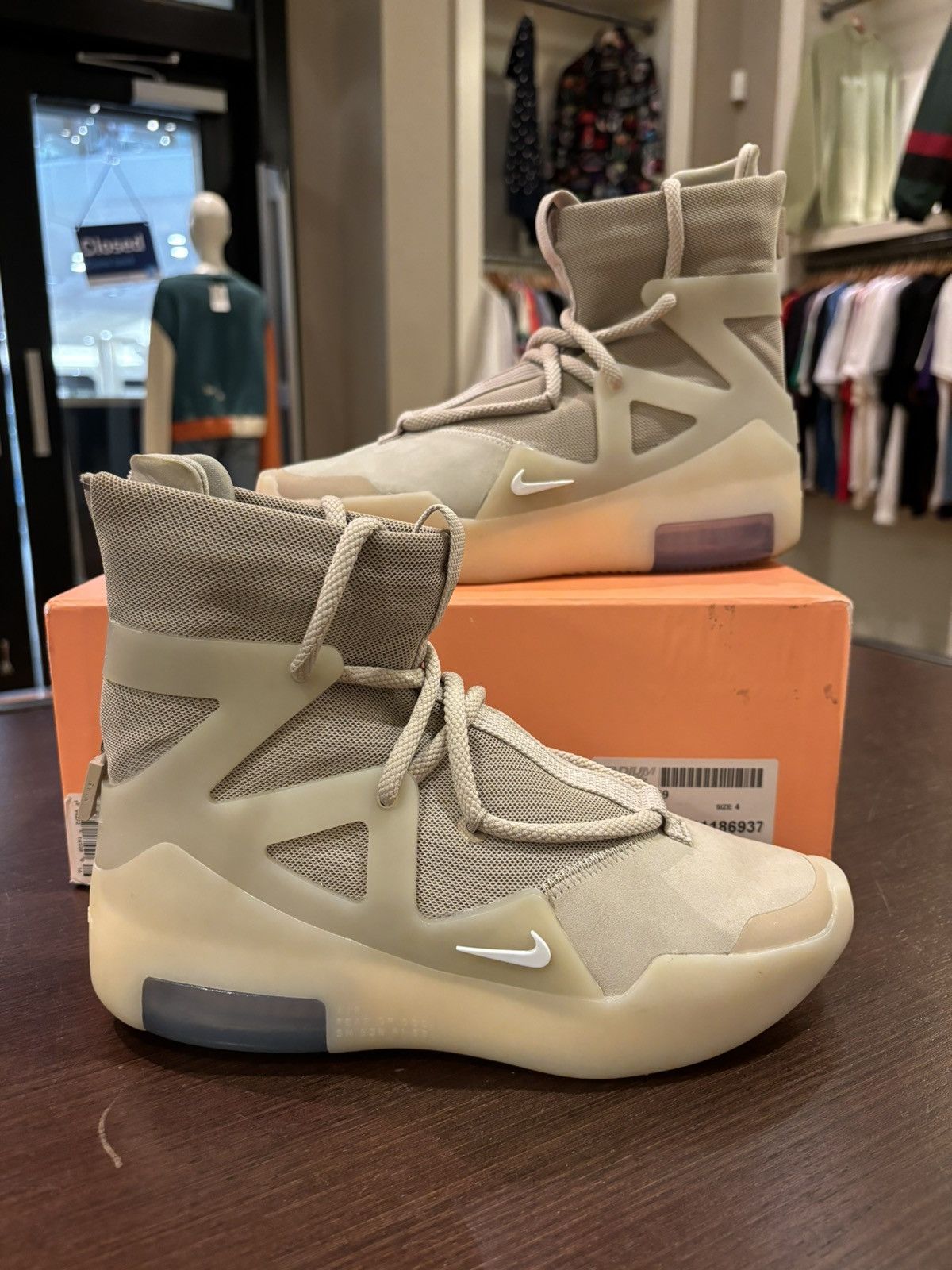 Fear of God × Nike Nike fear of god one oatmeal Size US 5 / EU 37 - 1 Thumbnail