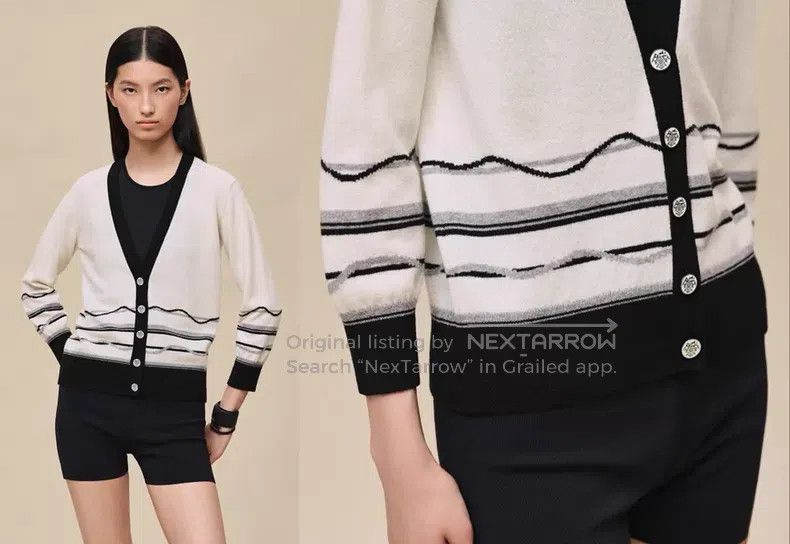 Hermes Hermes 26 Spring/Summer Women's Cashmere Knit Cardigan Size XS / US 0-2 / IT 36-38 - 6 Thumbnail