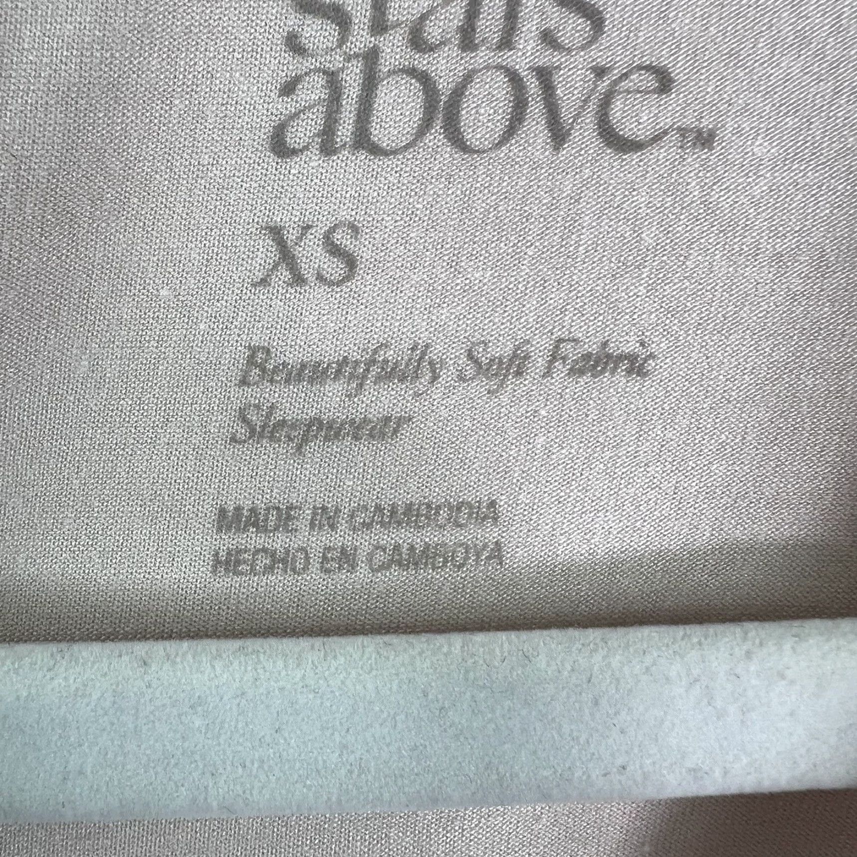 Vintage STARS ABOVE Pajama Top Women's XS Light Pink Long Sleeve Sleepwear Solid Cami Size XS / US 0-2 / IT 36-38 - 6 Thumbnail