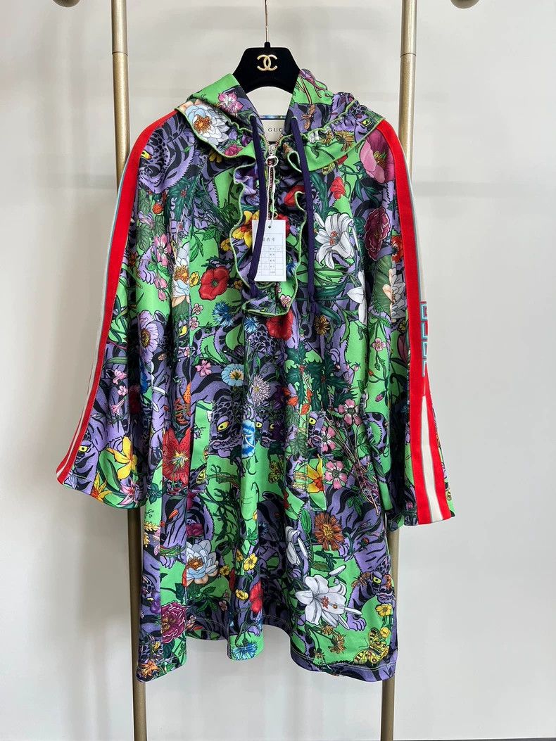 Gucci Gucci Floral hooded dress 2504-Nextarrow Size L / US 10 / IT 46 - 1 Thumbnail