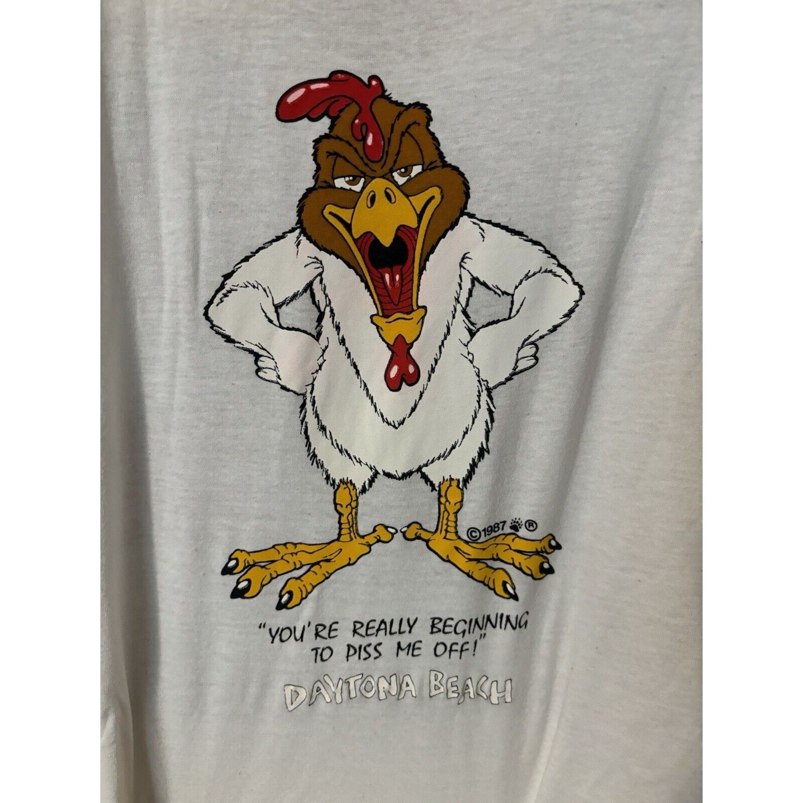 Other Vintage white daytona beach Shirt Size 2XL Single Stitched Size US XXL / EU 58 / 5 - 2 Thumbnail