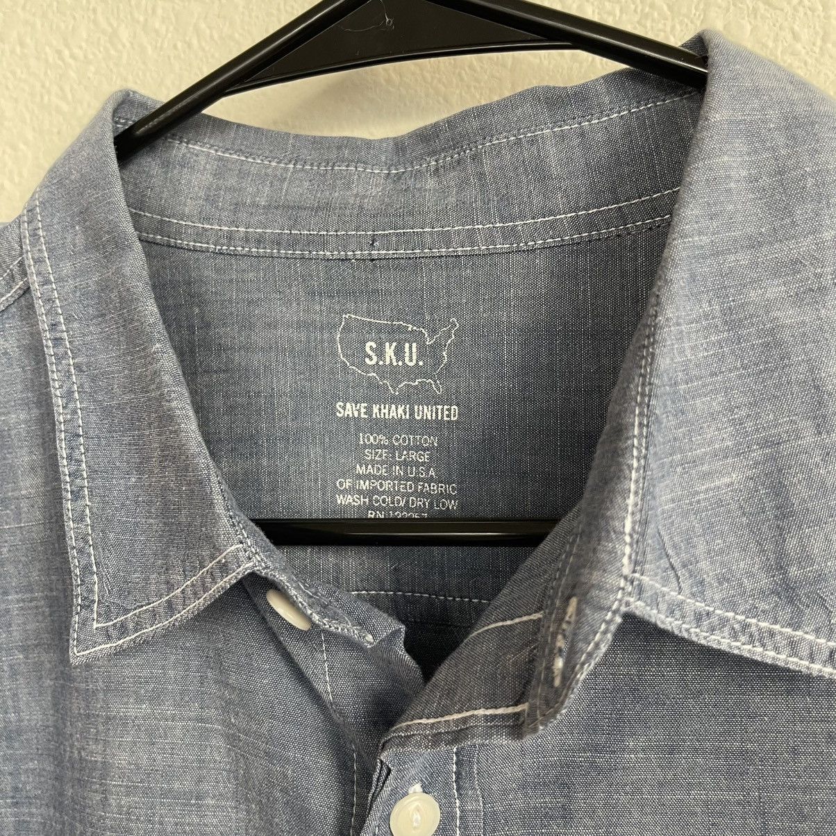 Save Khaki United SKU Save Khaki United Heather Button Down Long Sleeve Shirt Size US L / EU 52-54 / 3 - 4 Thumbnail