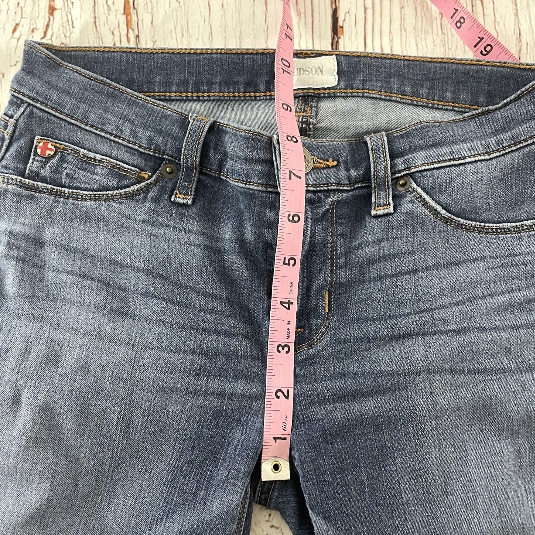 Hudson Hudson Krista Jeans Denim Blue Women's 25 Slim Skinny Size 42" / US 20 - 7 Thumbnail