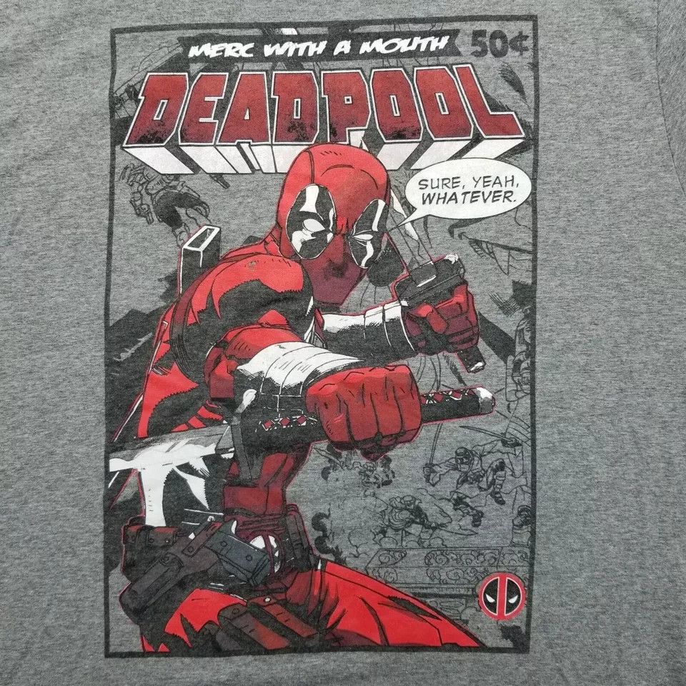 Marvel Comics Marvel Deadpool Shirt Mens Large Short Sleeve Comic Book Size US L / EU 52-54 / 3 - 2 Thumbnail