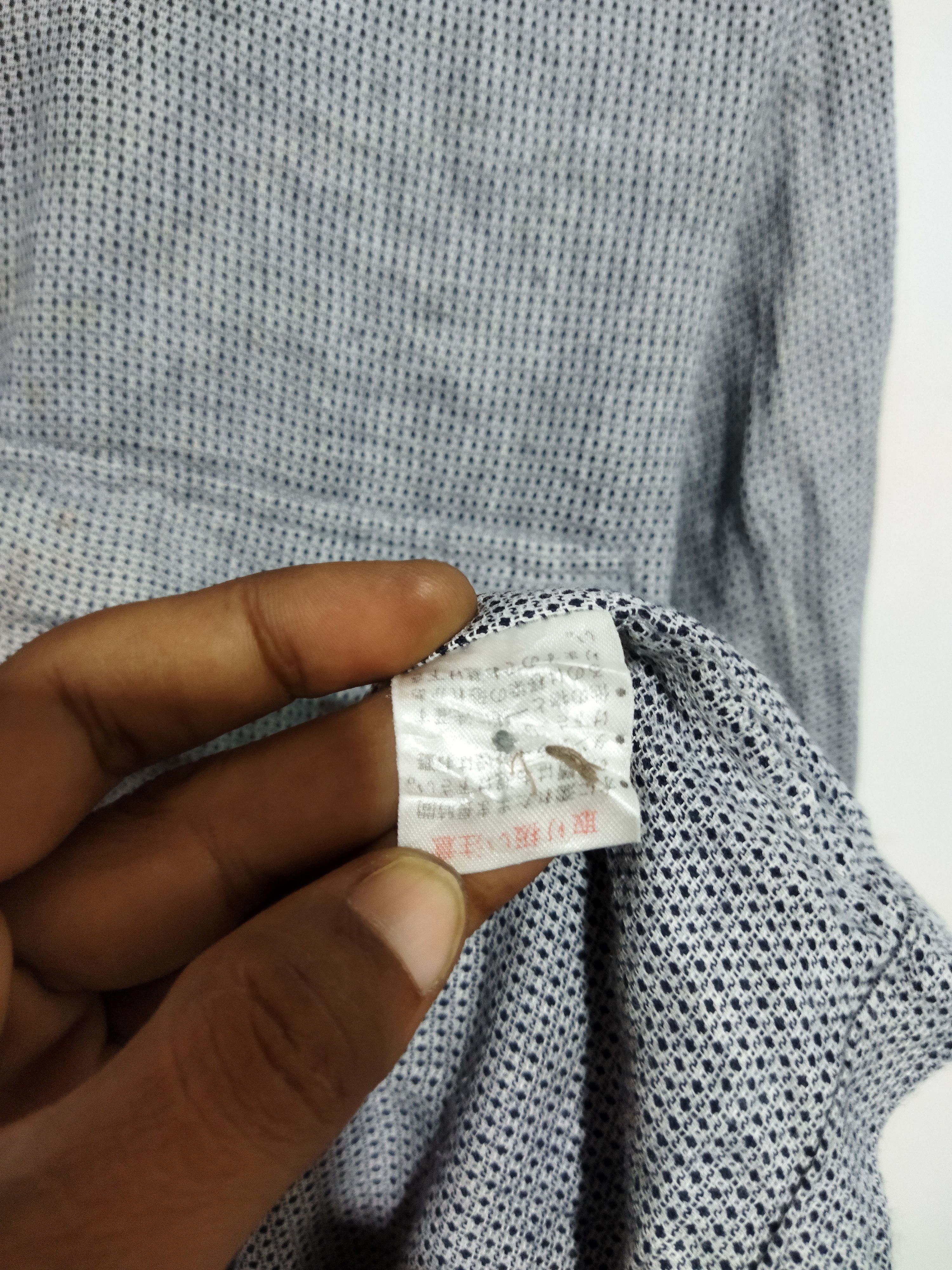 Japanese Brand Corisco Full-Zip Work Shirt–Houndstooth Grey Size US L / EU 52-54 / 3 - 3 Thumbnail