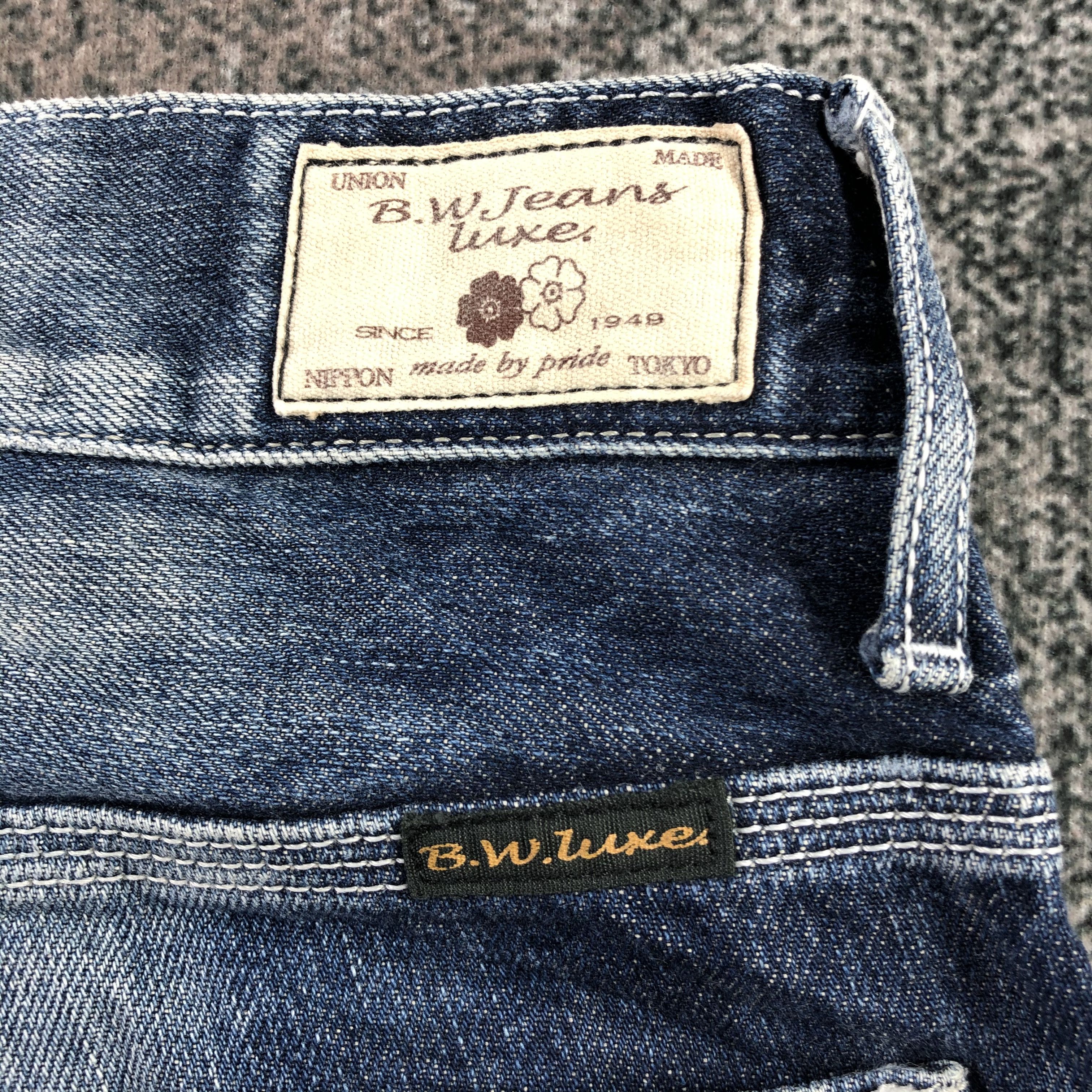 Japanese Brand Blue Way Japan Jeans Distressed Faded BLue Denim KJ1300 Size US 32 / EU 48 - 5 Thumbnail