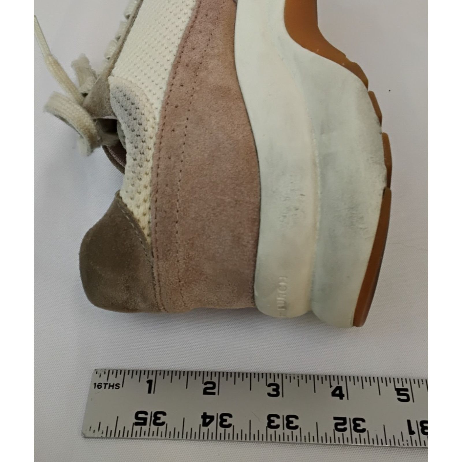 Tory Burch Tory Burch Kick Trainer Sneaker Women's 7M Rose/Cream Suede Size US 7 / IT 37 - 15 Thumbnail