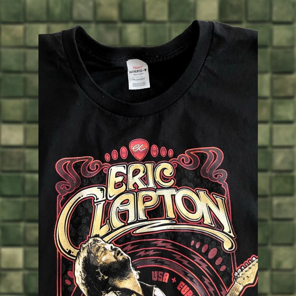 Hanes Eric Clapton Band Black T Shirt Sz M Psychedelic 2022 Tour Retro 60s Style Tee Size US XXL / EU 58 / 5 - 1 Thumbnail