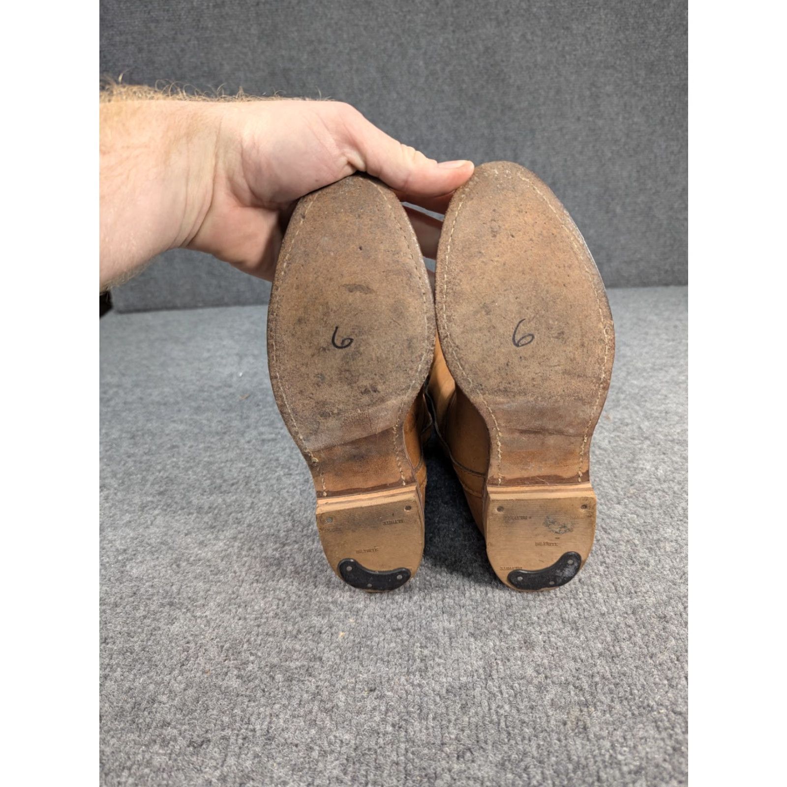 Frye VINTAGE Frye Campus Boots Brown Tan 6B Womens 70s Leather Western USA MADE Campus 601070-700 Size US 6 / IT 36 - 6 Thumbnail