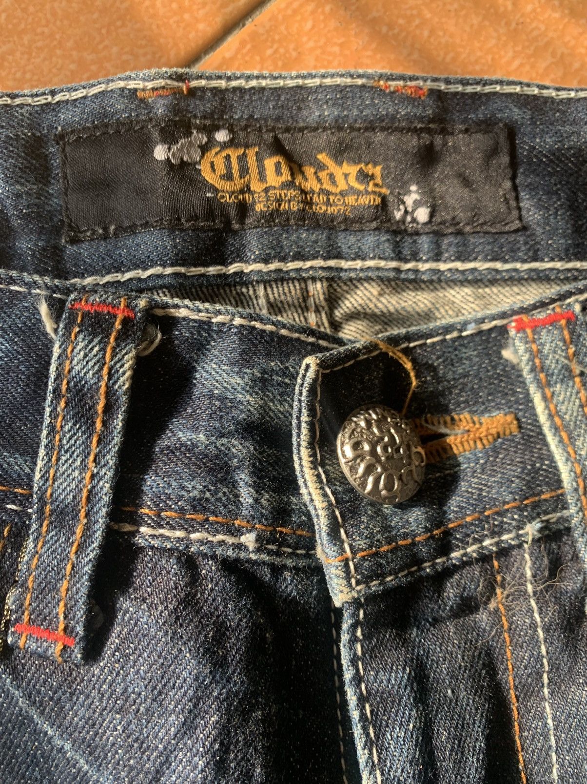 Japanese Brand Japanese Brand CLOUD 72 Denim Embroidery Cross Cemetery Jean Size US 30 / EU 46 - 8 Thumbnail