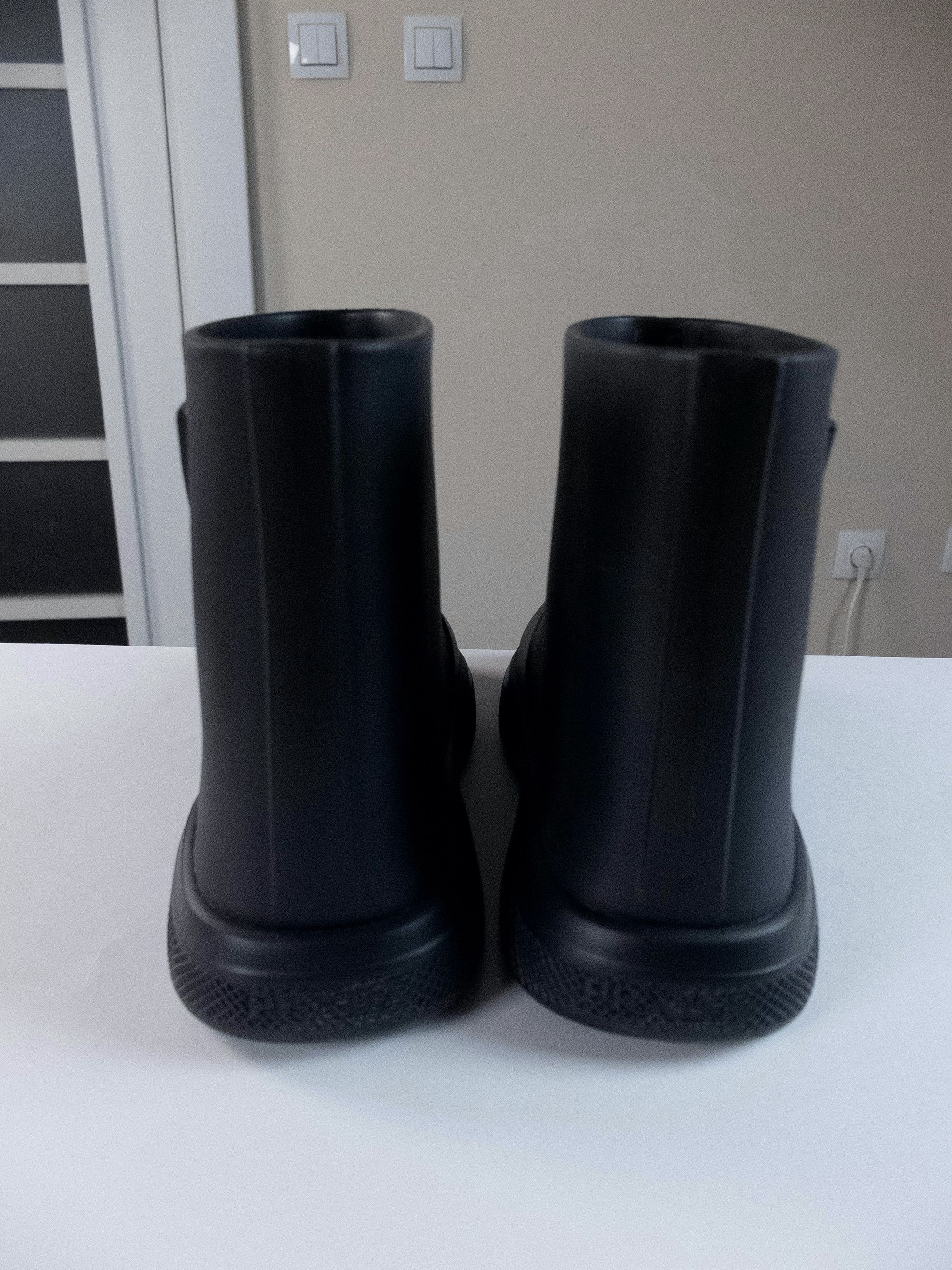 Prada PRADA Mellow black triangle logo rubber rain boots 12 45 Size US 12 / EU 45 - 6 Thumbnail