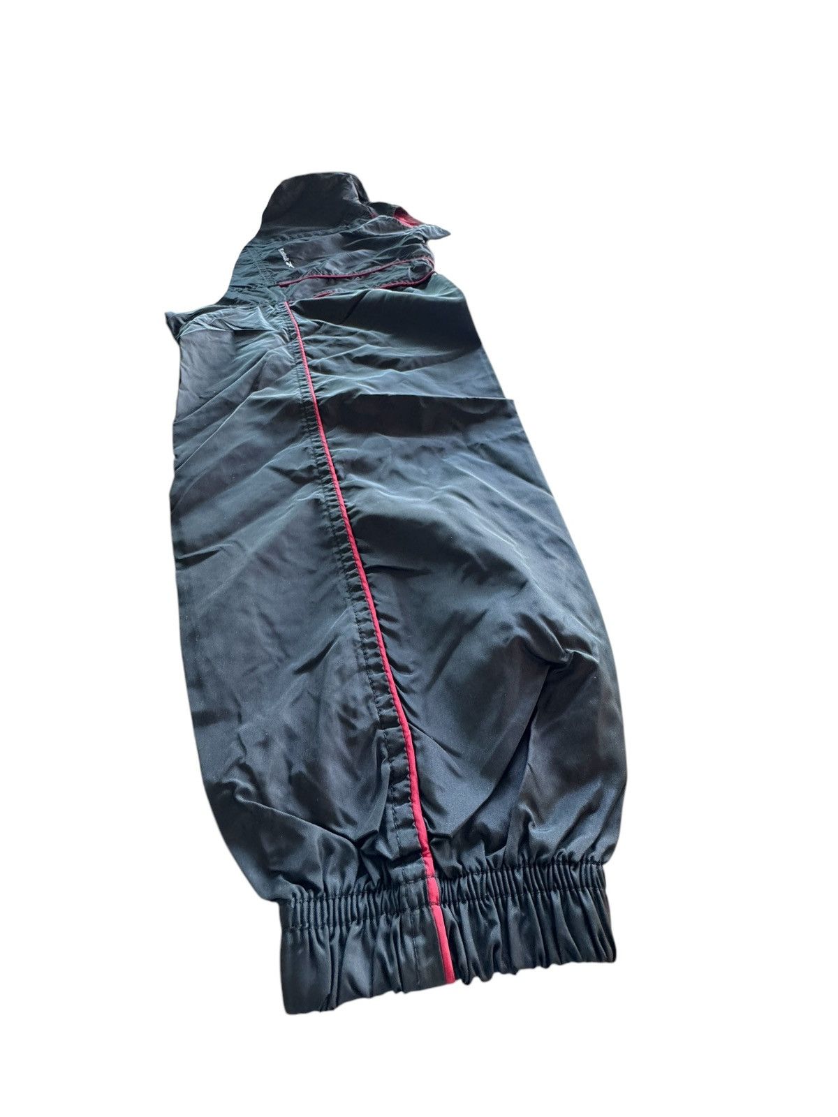 Reebok × Vintage Vintage Adidas Black Windbreaker With Red Line Embroidery Size US XL / EU 56 / 4 - 4 Thumbnail