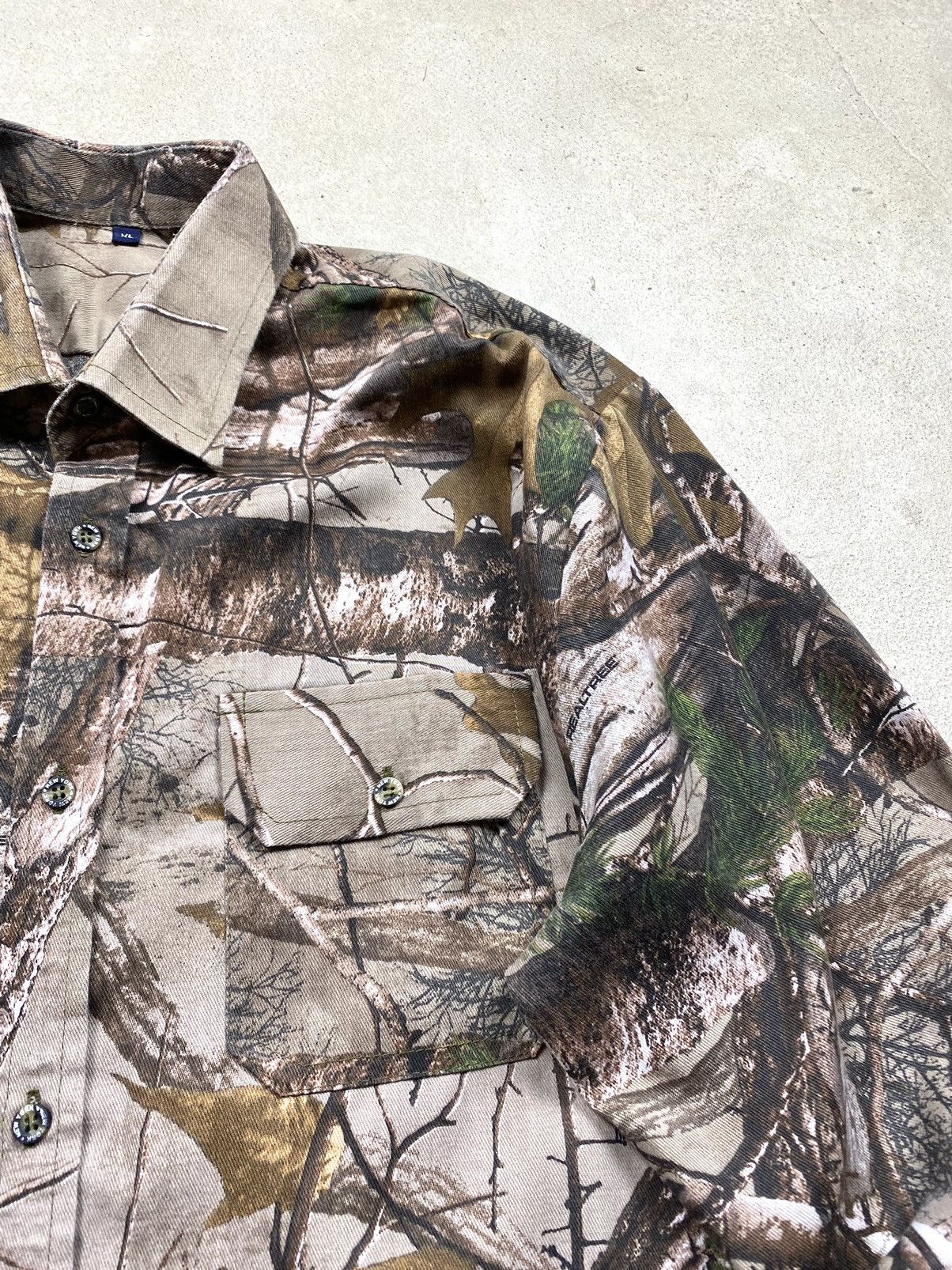 Vintage Vintage 1990s Forest Tree Camouflage Shirt Y2K Hype Size US XL / EU 56 / 4 - 6 Thumbnail