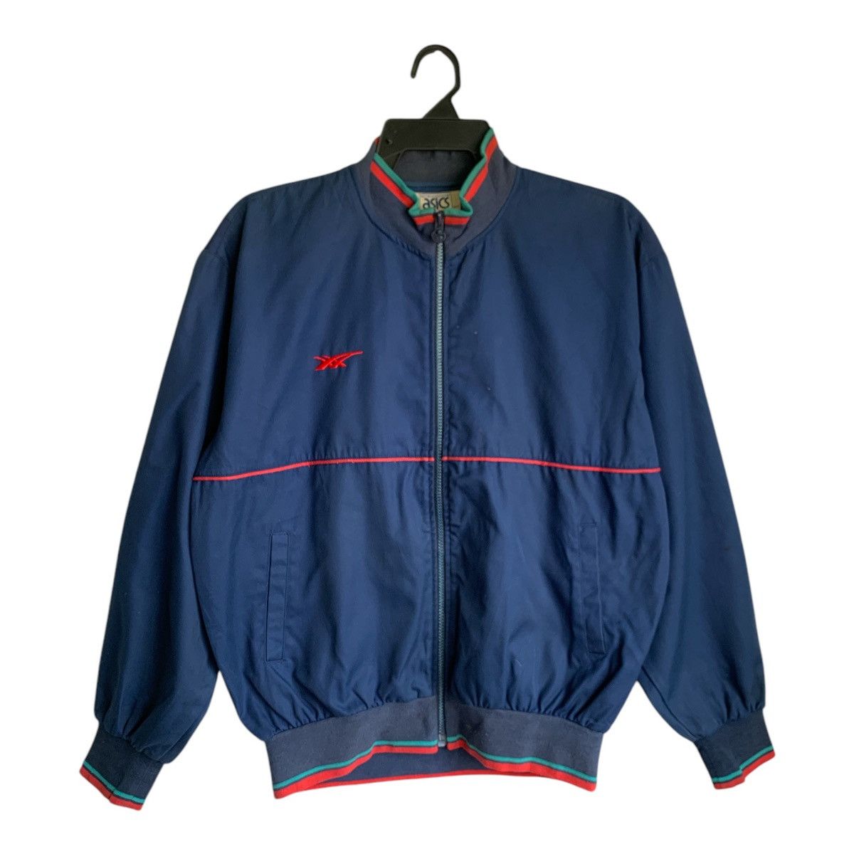Asics × Japanese Brand Rare Design Vintage Asics Tiger Paw Zipper Jackets Size US L / EU 52-54 / 3 - 1 Thumbnail