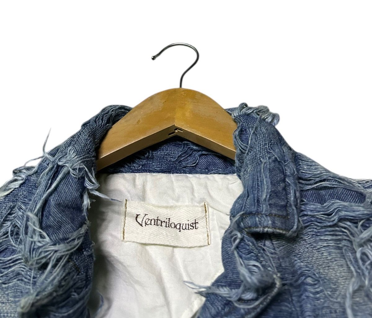 Japanese Brand Ventriloquist patchwork distressed denim jacket Size S / US 4 / IT 40 - 4 Thumbnail