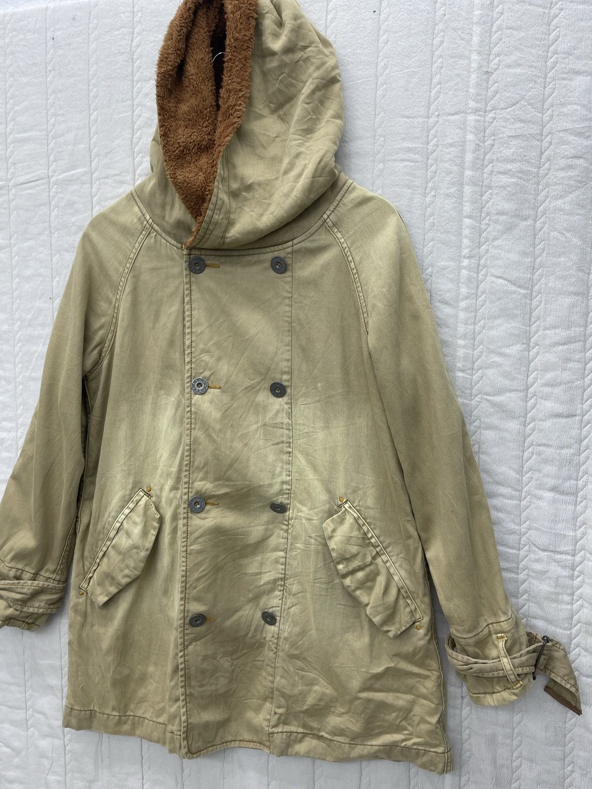 Japanese Brand × Vintage VTG CUBE SUGAR U.S.J ARMY PARKA HOODIE Size US M / EU 48-50 / 2 - 3 Thumbnail