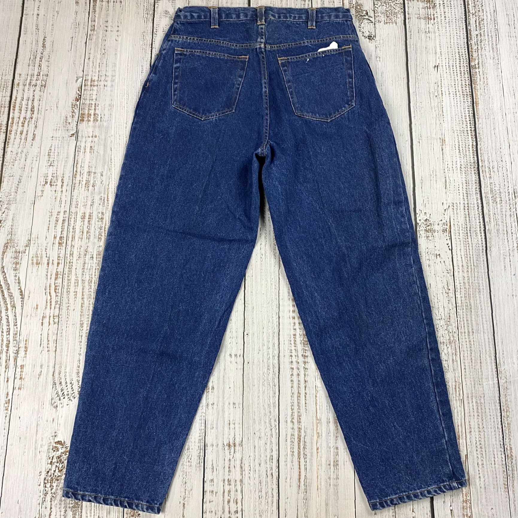 Express VINTAGE Express Jeans Denim 34x30 Tapered 100% Cotton Dark Wash 5-Pocket Mens Retro Streetwear 80s 90s Size US 34 / EU 50 - 6 Thumbnail