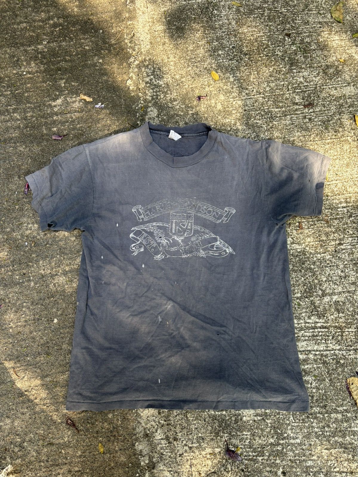 Harley Davidson Vintage 80s Harley Davidson Long Beach California Tee Size US L / EU 52-54 / 3 - 1 Thumbnail