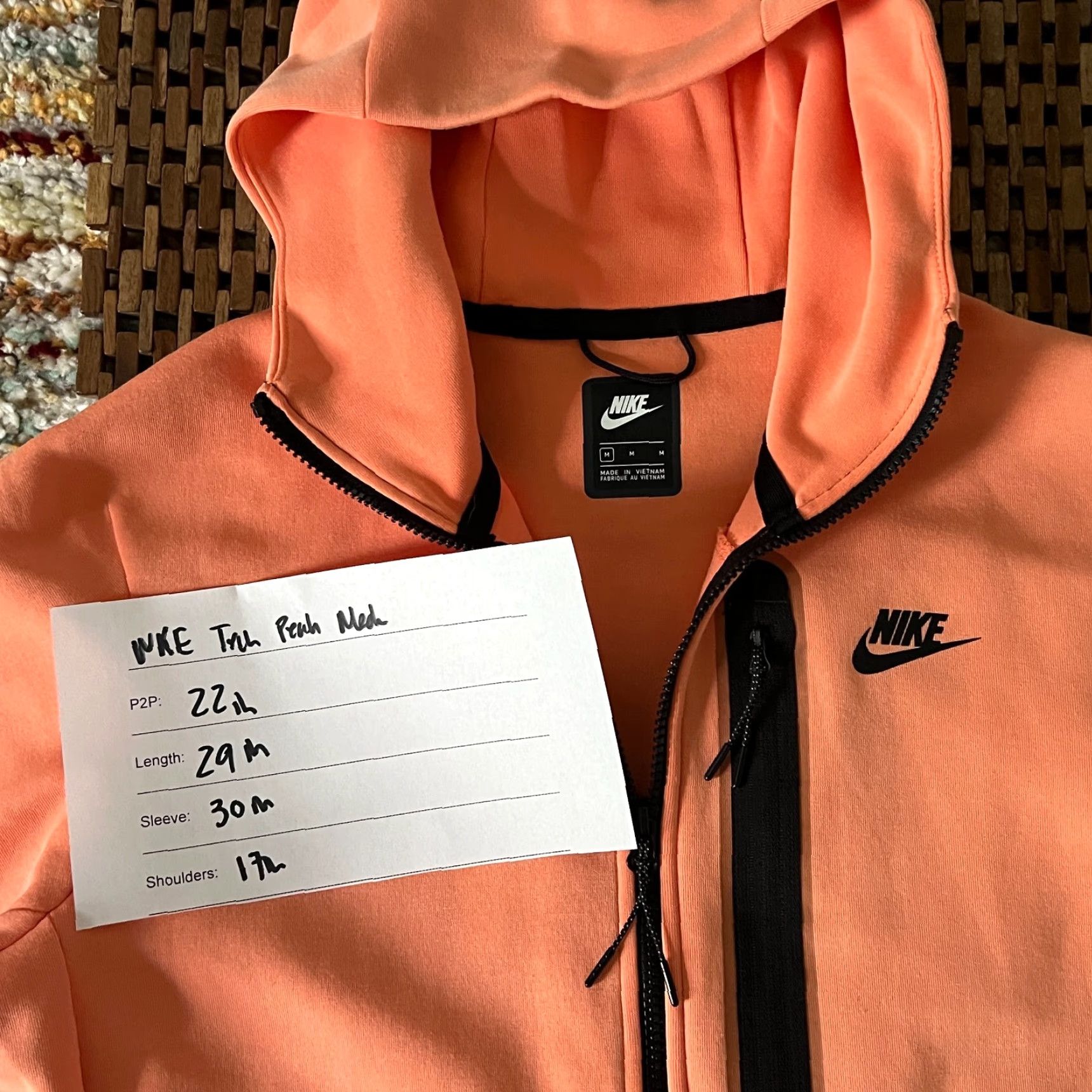 Nike Tech Fleece Hoodie Men M Spring Fall Activewear Full Zip