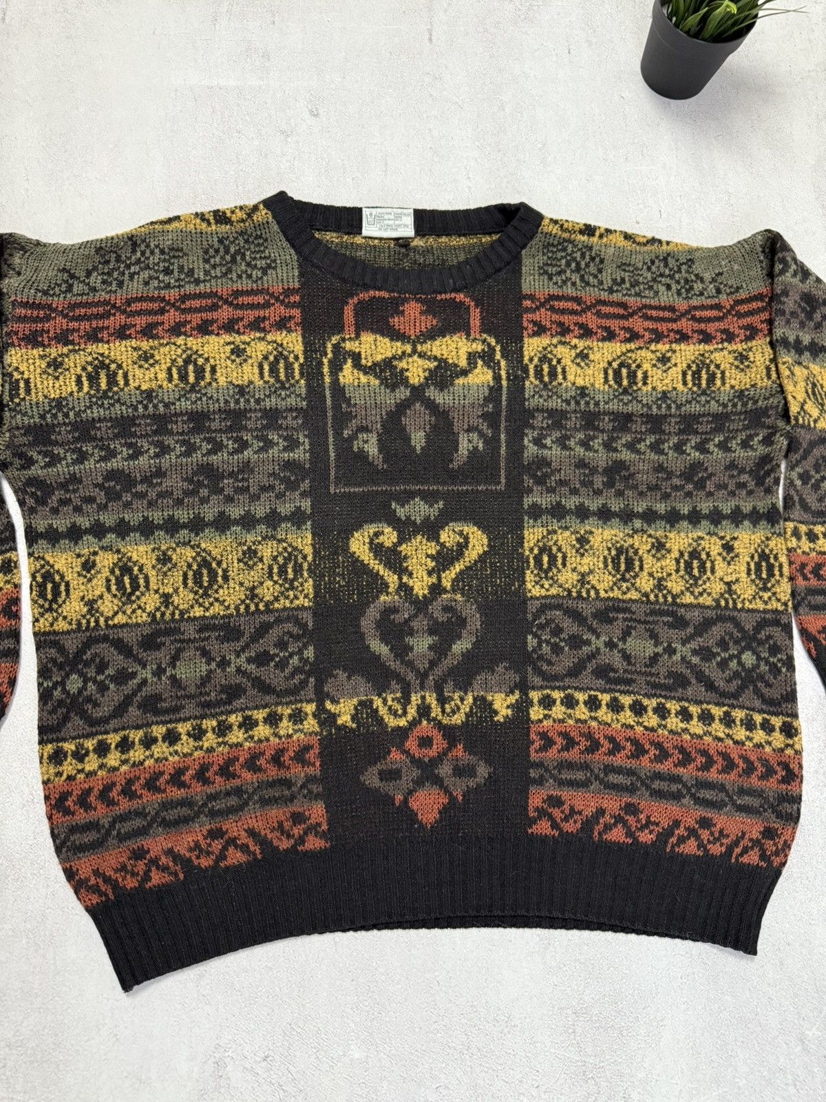 Vintage SUPER SICK SWEATER KNIT WOOL BAGGY RETRO JAPANESE BALENCIAGA Size US M / EU 48-50 / 2 - 3 Thumbnail
