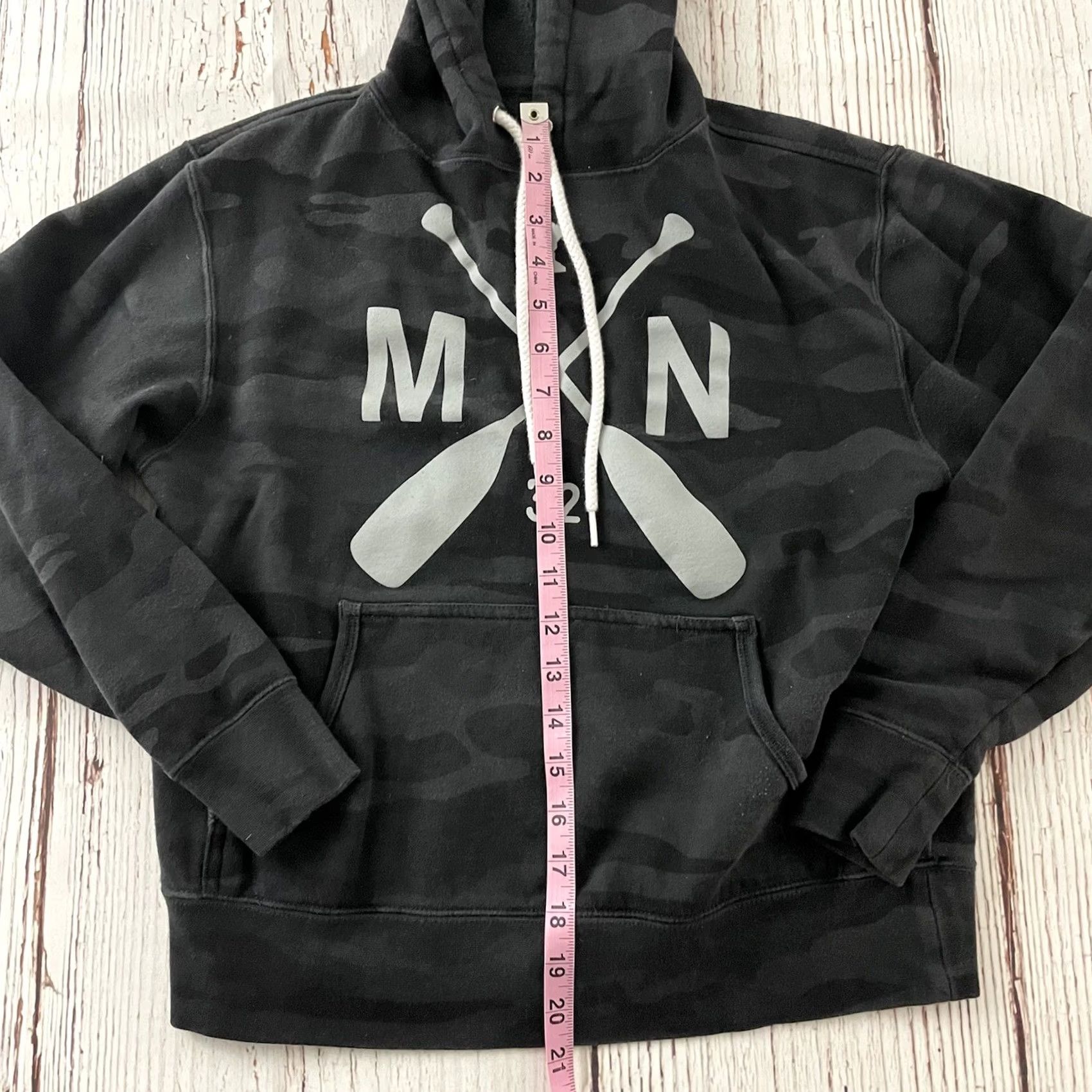 Vintage SOTA Minnesota Pullover Hoodie Camouflage Sweatshirt Womens XS Gray Size XS / US 0-2 / IT 36-38 - 2 Thumbnail