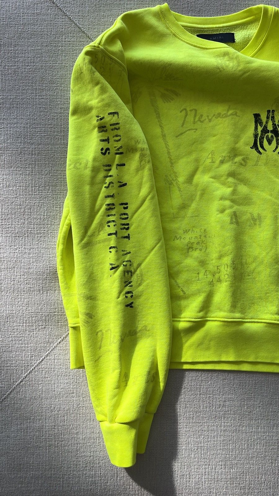 Amiri AMIRI Army Stencil Crewneck Size US M / EU 48-50 / 2 - 5 Thumbnail