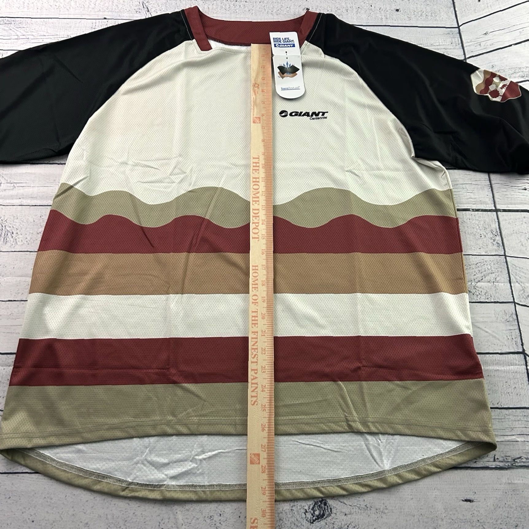 Vintage Giant Transfer Custom Centennial Jersey Shirt 2XL Beige Mens Short Sleeve Size US XXL / EU 58 / 5 - 4 Thumbnail