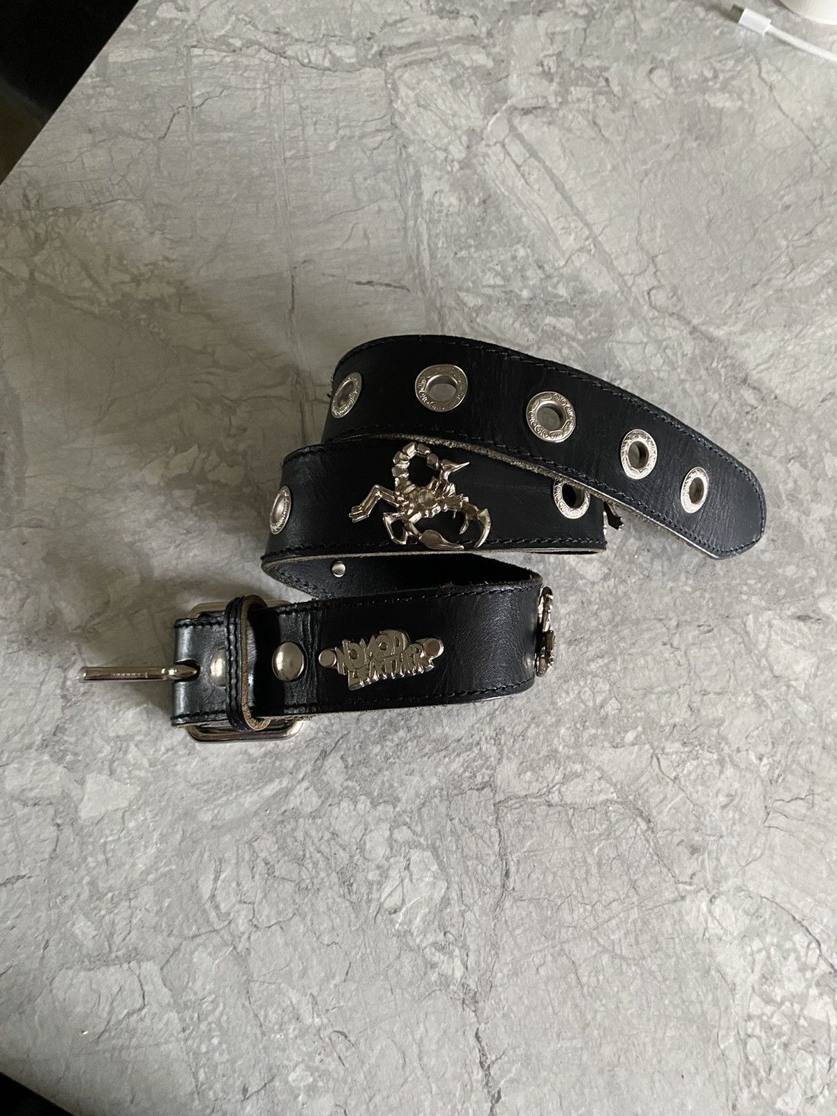 Other Vintage Leather Y2K Metal Belt Japanese Size ONE SIZE - 5 Thumbnail