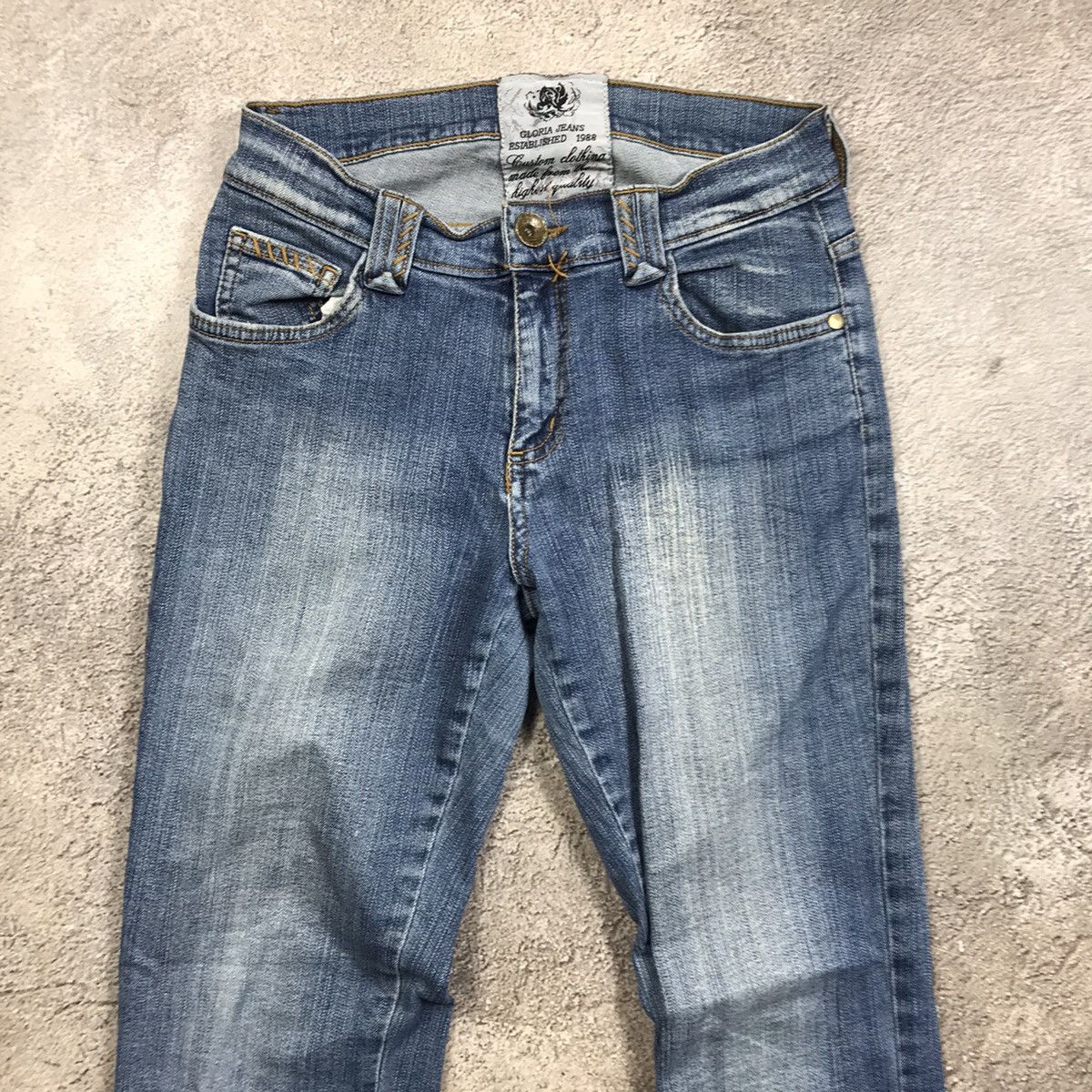 Vintage Vintage Y2K Distressed Flared Jeans Grunge Baggy 90s Logo 26 Size 26" / US 2 / IT 38 - 3 Thumbnail