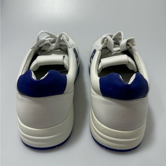Givenchy Givenchy G4 Low-Top Leather Sneakers White Blue Men’s EU 46/ Size US 13 / EU 46 - 3 Thumbnail
