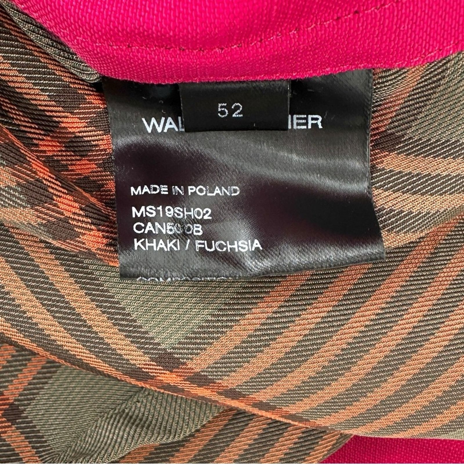 Wales Bonner Khaki Green & Orange Check Plaid Loose Fit S/S Shirt Size US XL / EU 56 / 4 - 6 Thumbnail