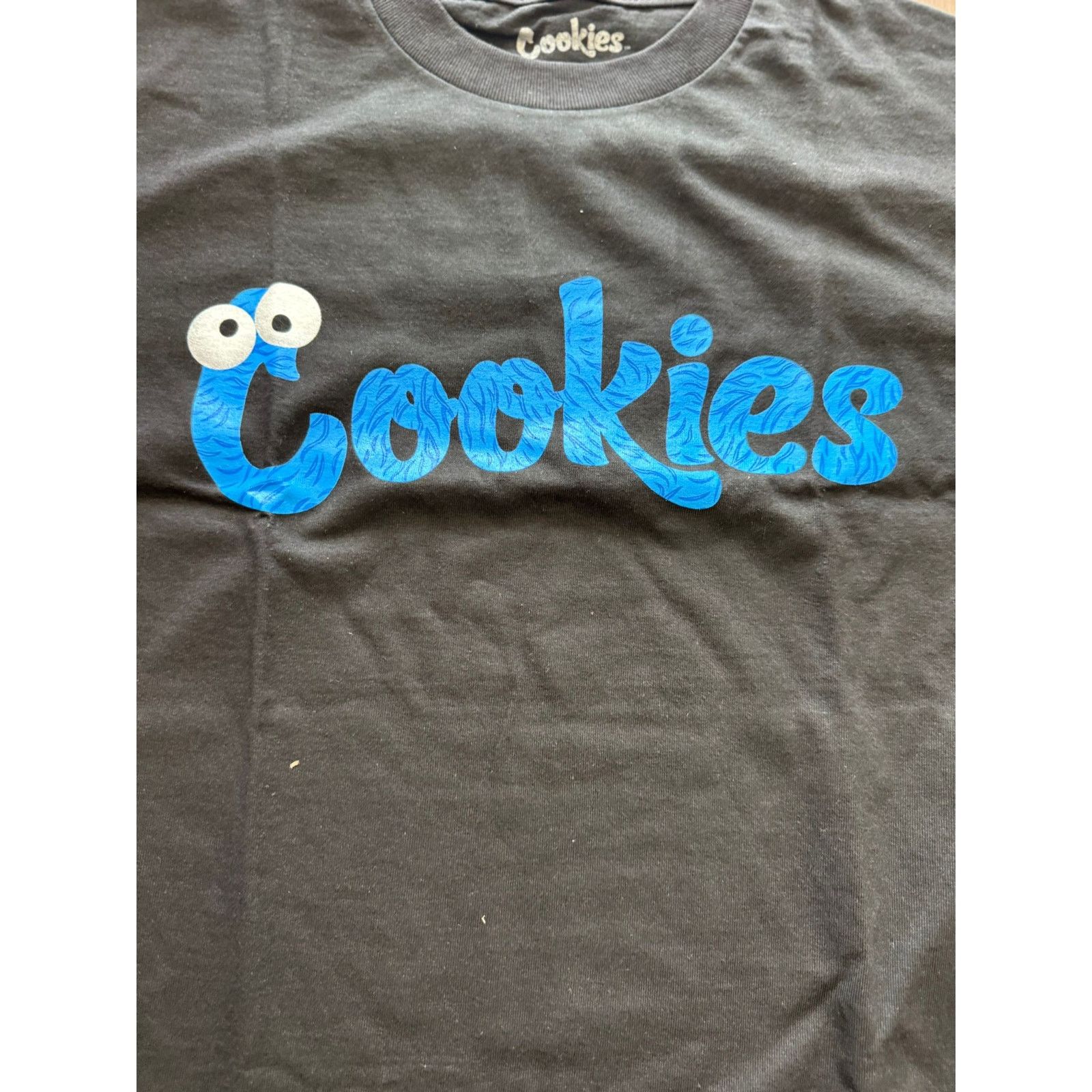 Cookies Cookies Cookie Monster Logo T-Shirt Black Blue Graphic Tee Size US M / EU 48-50 / 2 - 2 Thumbnail