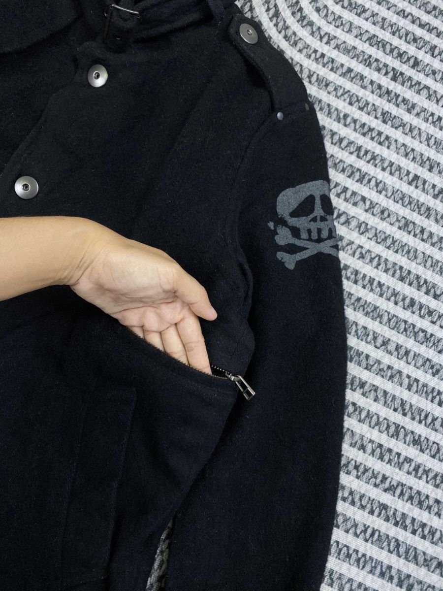 Blue Blue Japan Vintage Blue Cross With Skull Graphic On Sleeve Punk Jacket Size US M / EU 48-50 / 2 - 9 Thumbnail