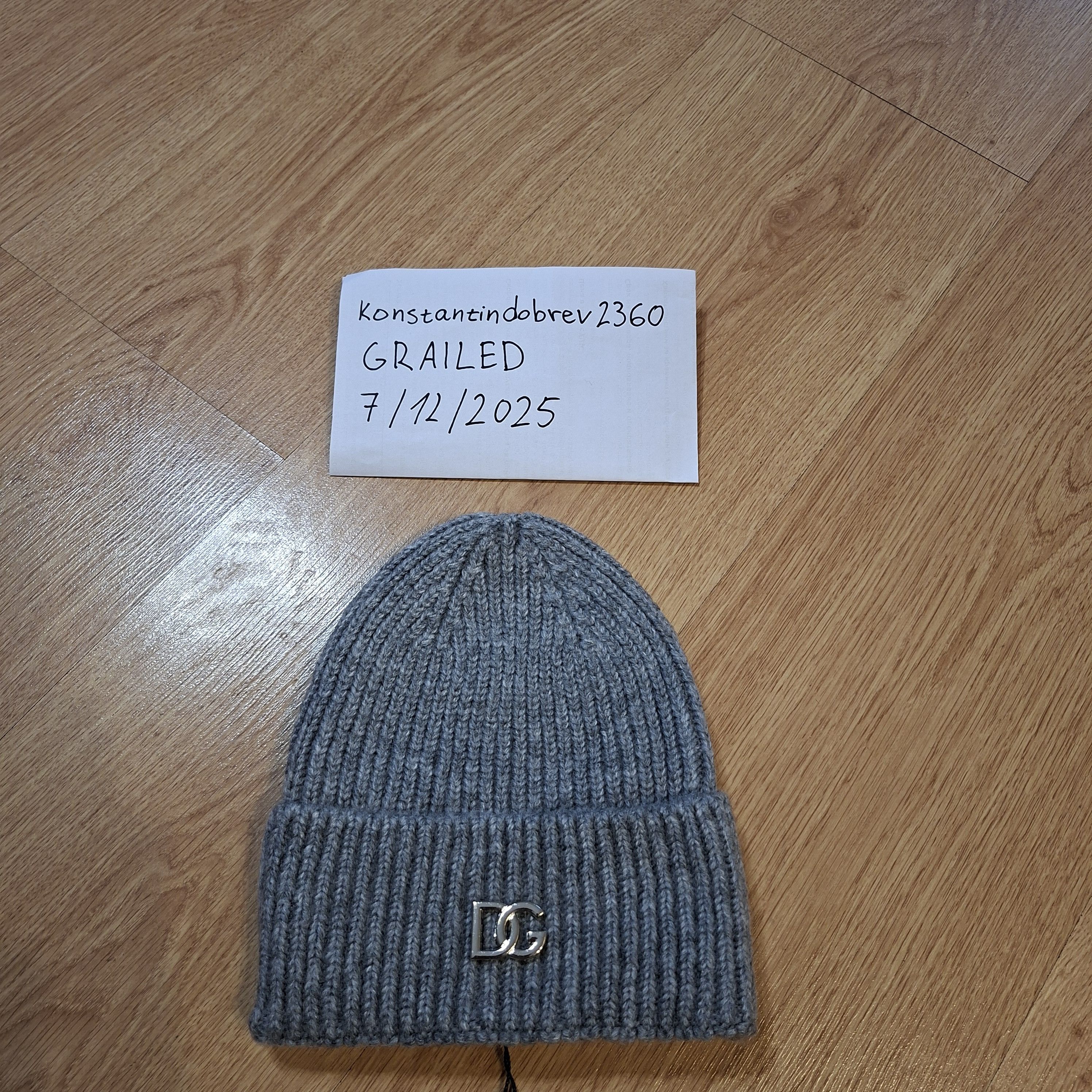 Dolce & Gabbana Dolce Gabbana gray hat Size ONE SIZE - 2 Thumbnail