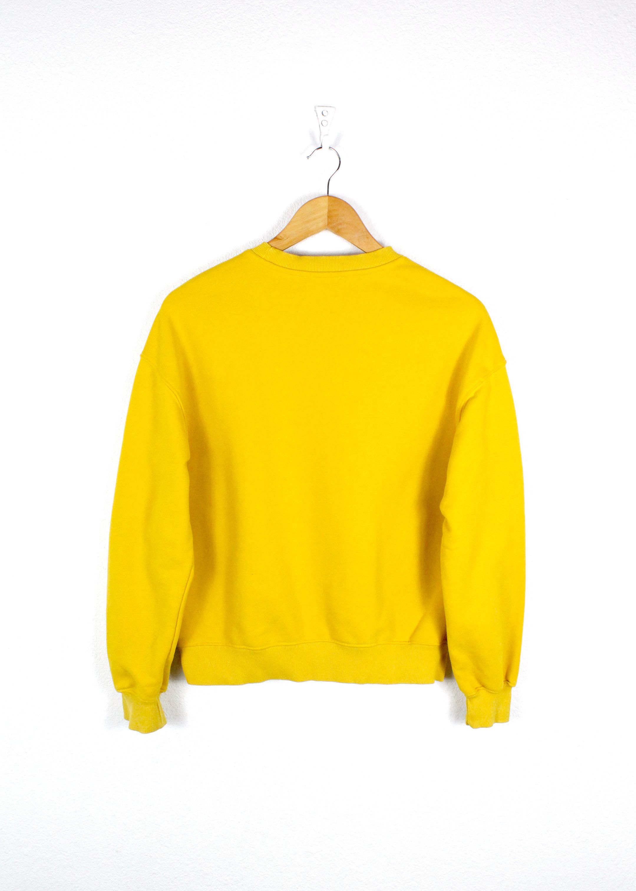 Acne Studios Womens Acne Studios Face Logo Yellow Sweatshirt Size S / US 4 / IT 40 - 5 Thumbnail