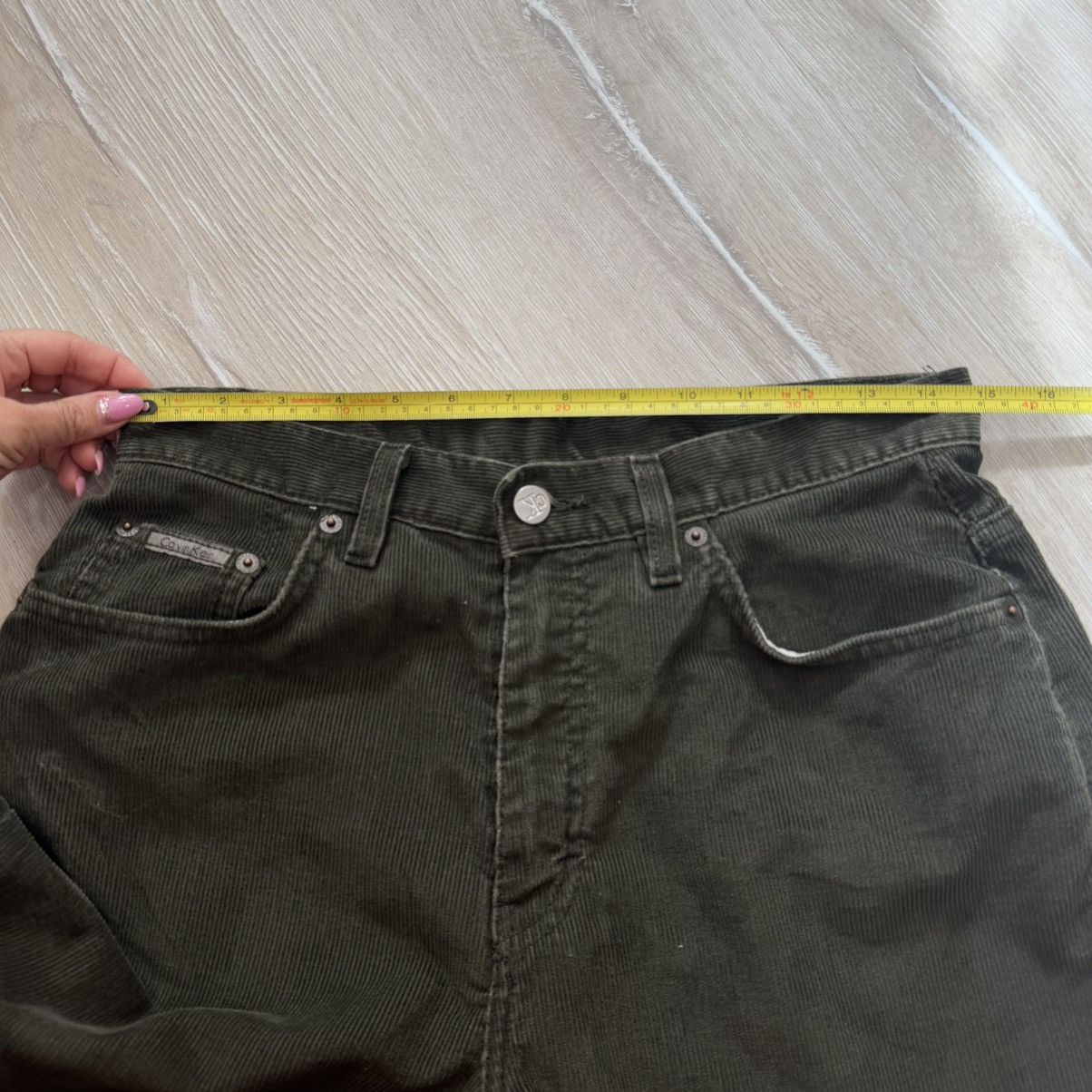 Calvin Klein Calvin Klein Corduroy Pants High W31 L32 Y2K Moms Jeans Size 31" - 7 Thumbnail