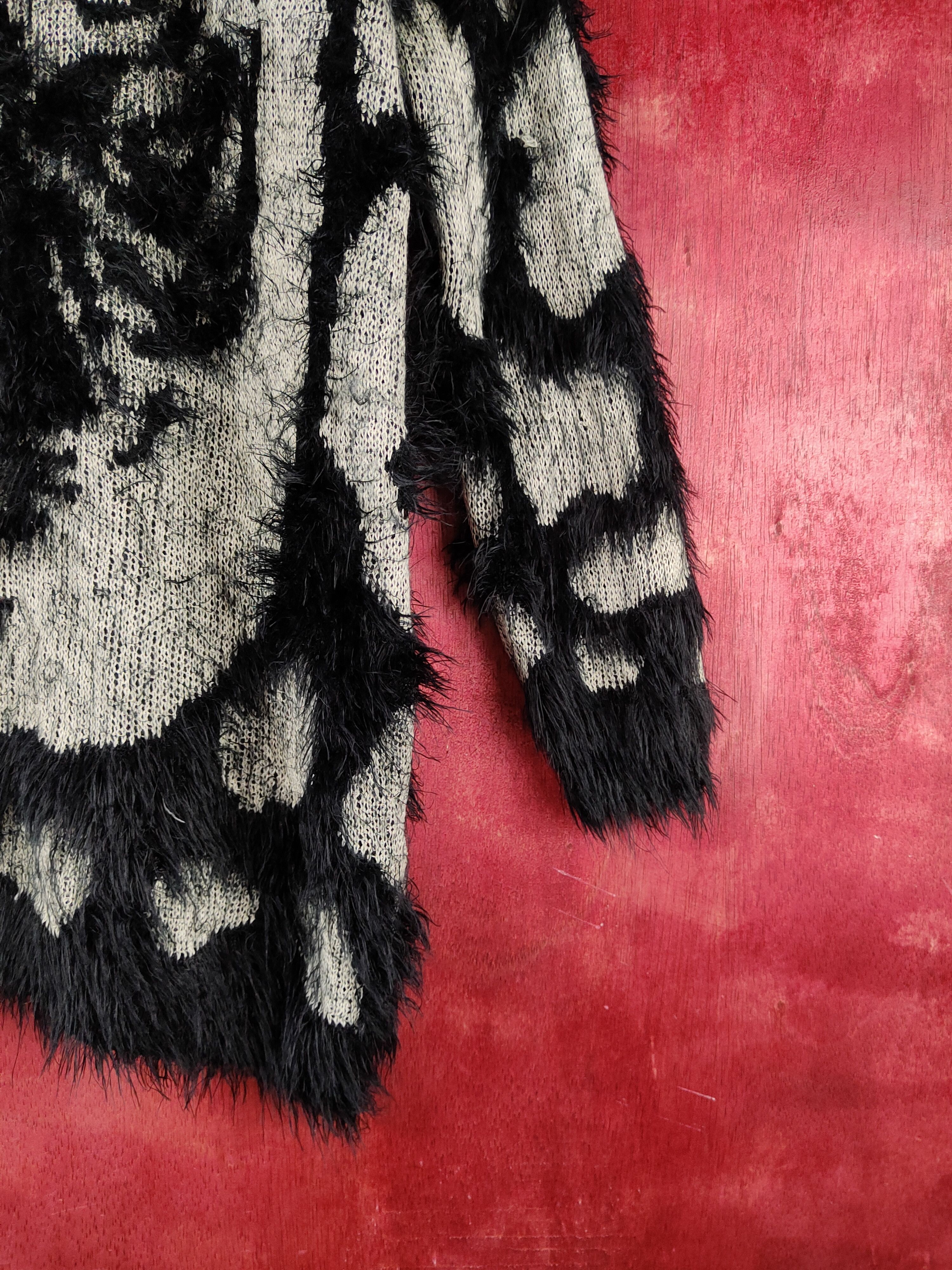 Homespun Knitwear N.o.t Cream tiger Shag Shaggy Fur Mohair Knitwear #S1971 Size M / US 6-8 / IT 42-44 - 6 Thumbnail