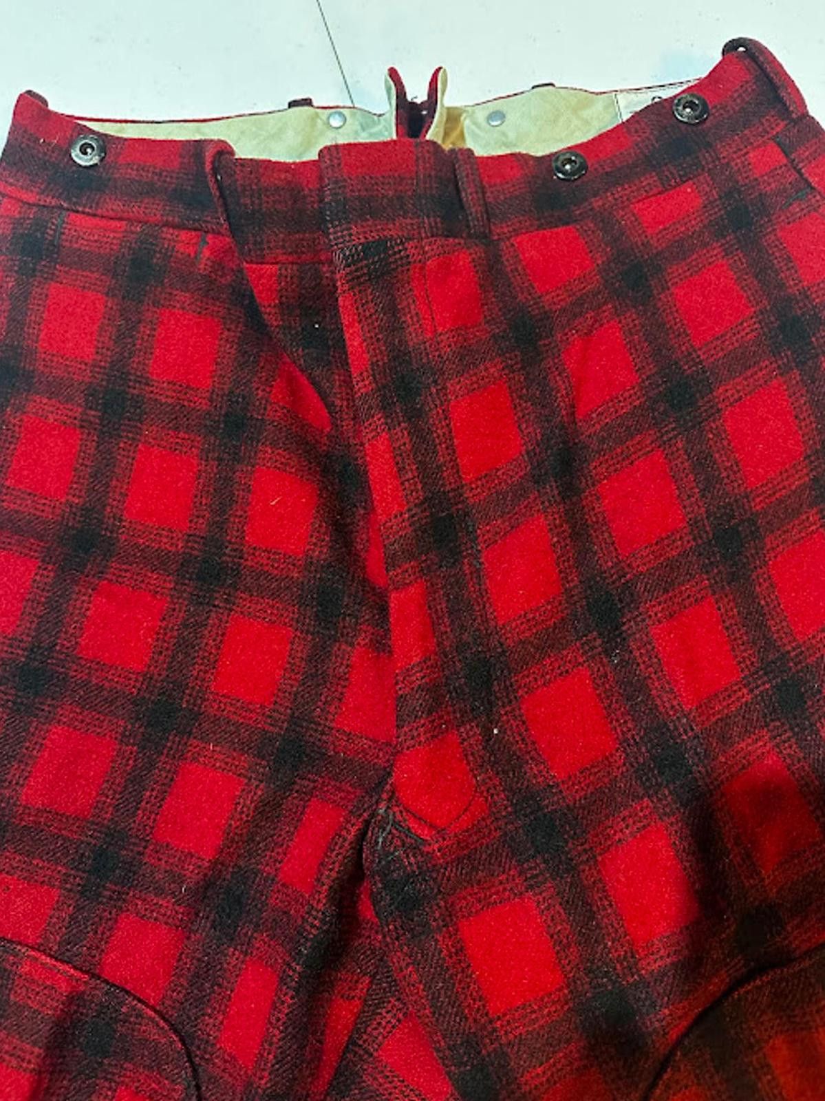 Woolrich Woolen Mills Vintage Woolrich Red Plaid Wool Hunting Pants USA Size US 30 / EU 46 - 5 Thumbnail