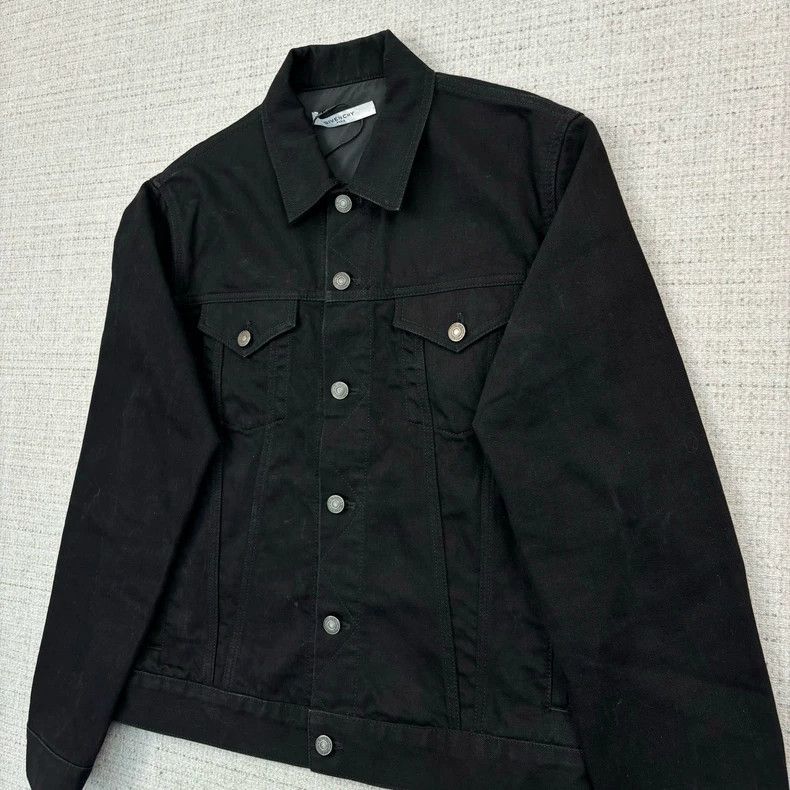 Givenchy Givenchy Solid color button-up denim jacket 2505-Nextarrow Size US XXL / EU 58 / 5 - 3 Thumbnail