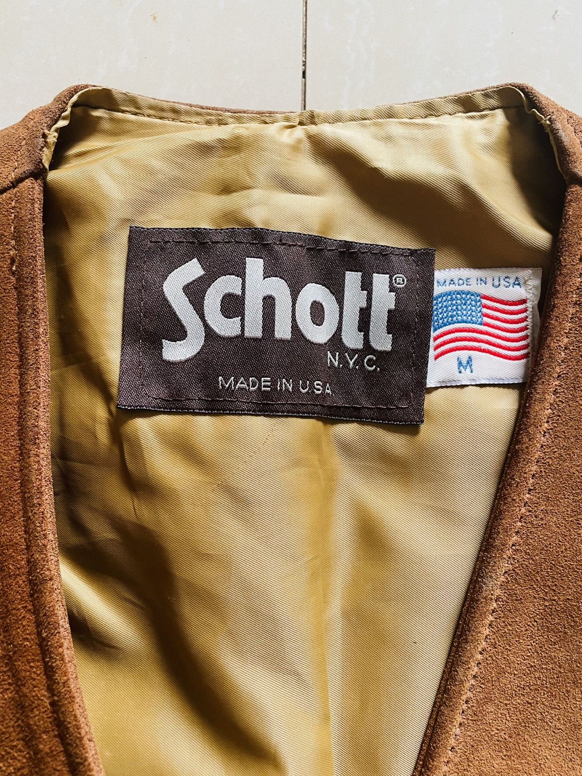 Schott × Vintage Schott vintage leather vest Size US M / EU 48-50 / 2 - 4 Thumbnail
