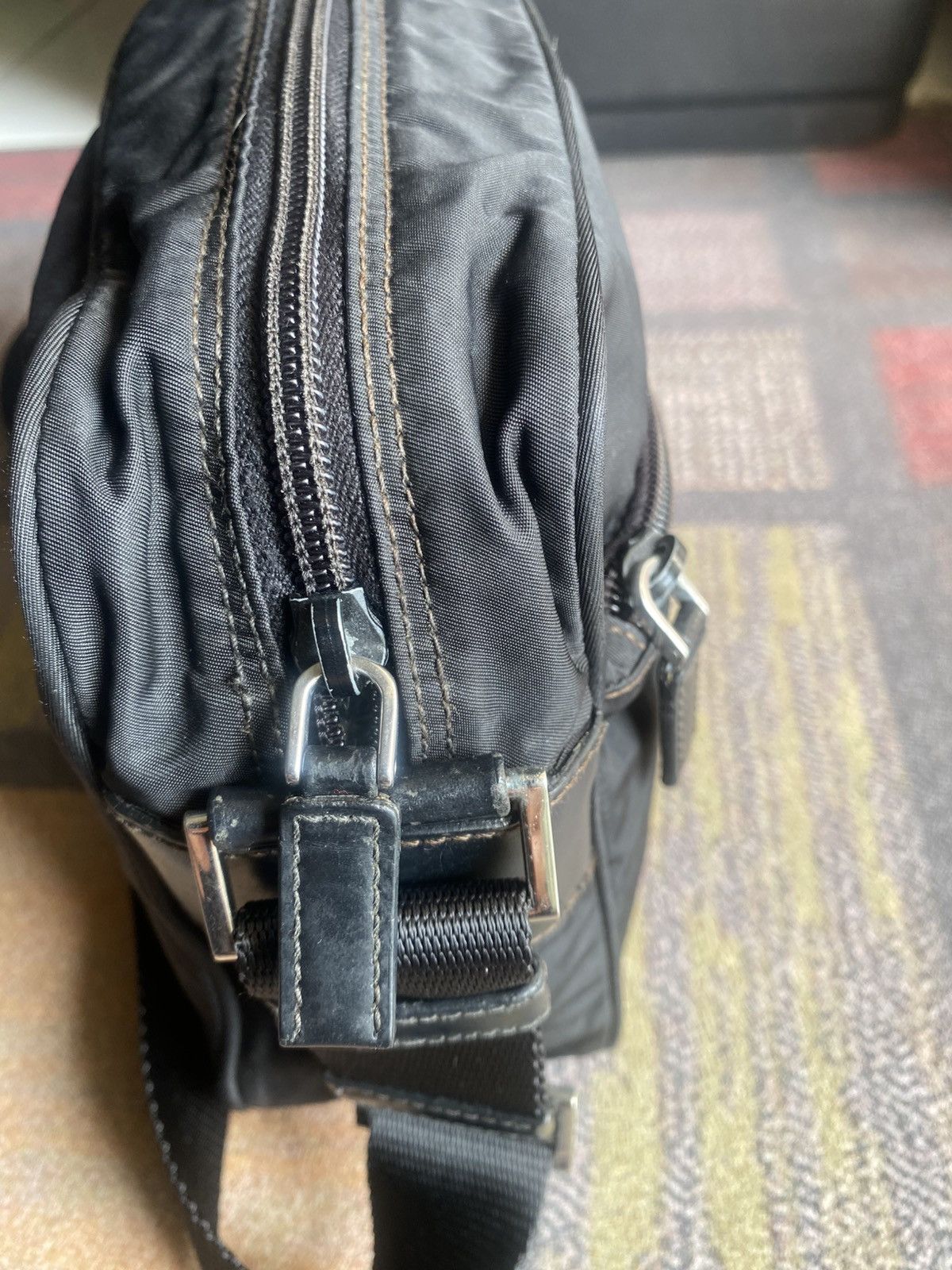 Prada Authentic Prada Tessuto Nyalon Sling Bag Size ONE SIZE - 8 Thumbnail